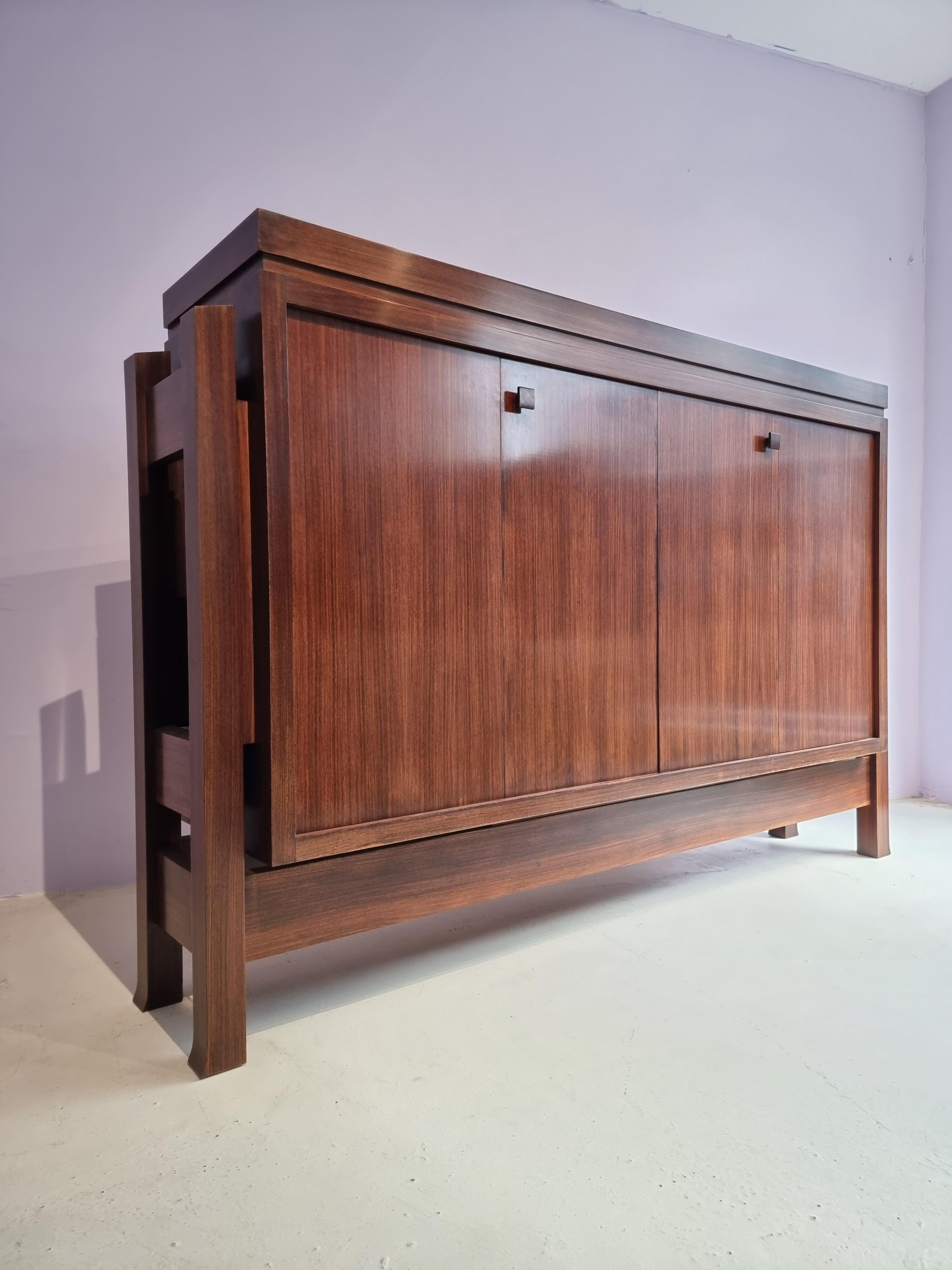 Very Rare Emiel Veranneman Brutalist Stereo Cabinet In Excellent Condition For Sale In Sint-Niklaas, VOV