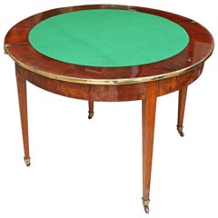 Very Rare English 19th Century English Demi -lune Game Table and Console Table Very Rare English 19th Century English Demi -lune Game Table and Console Table