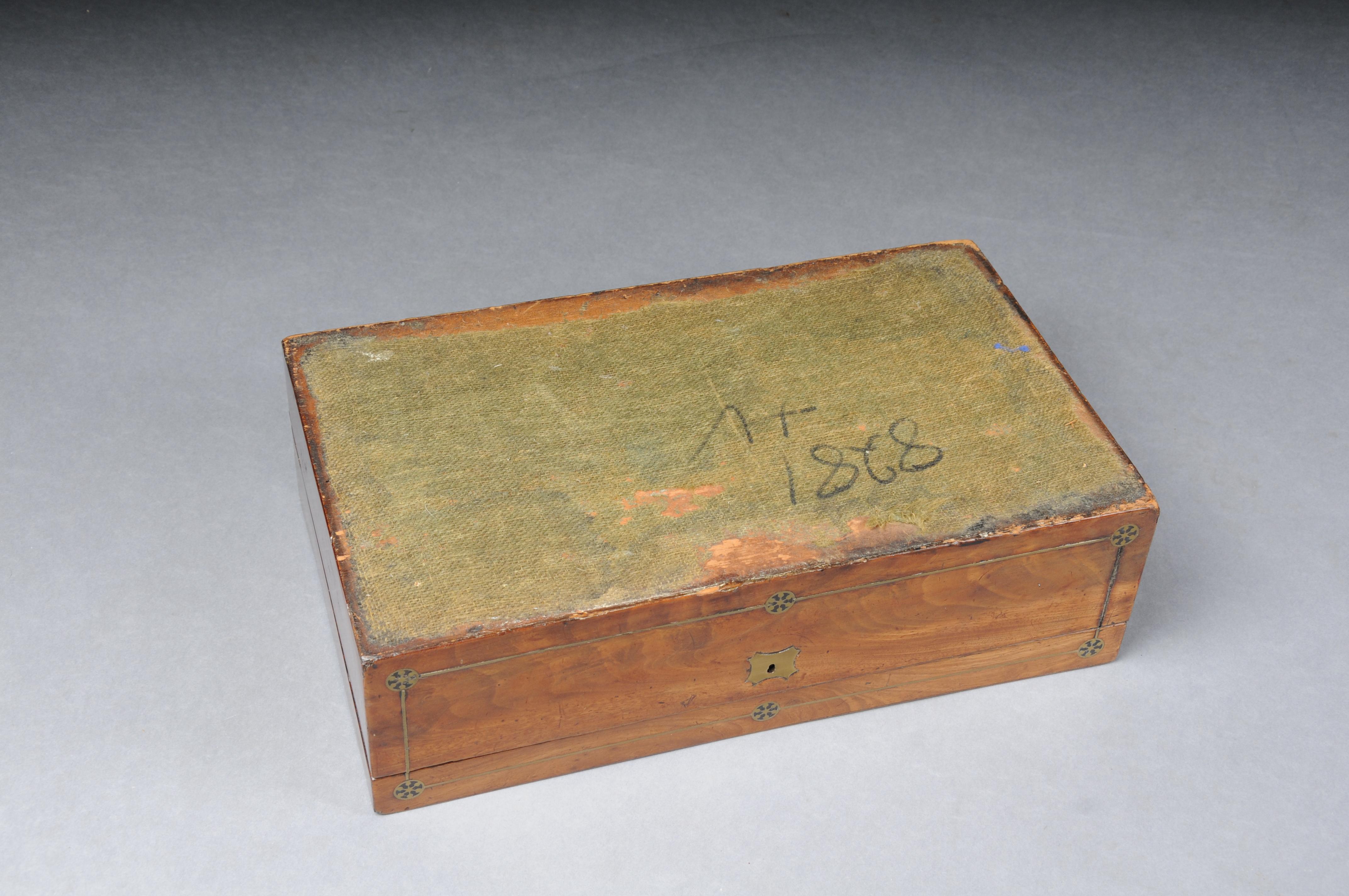 Very rare English travel writing desk/secretary chest around 1860 For Sale 14