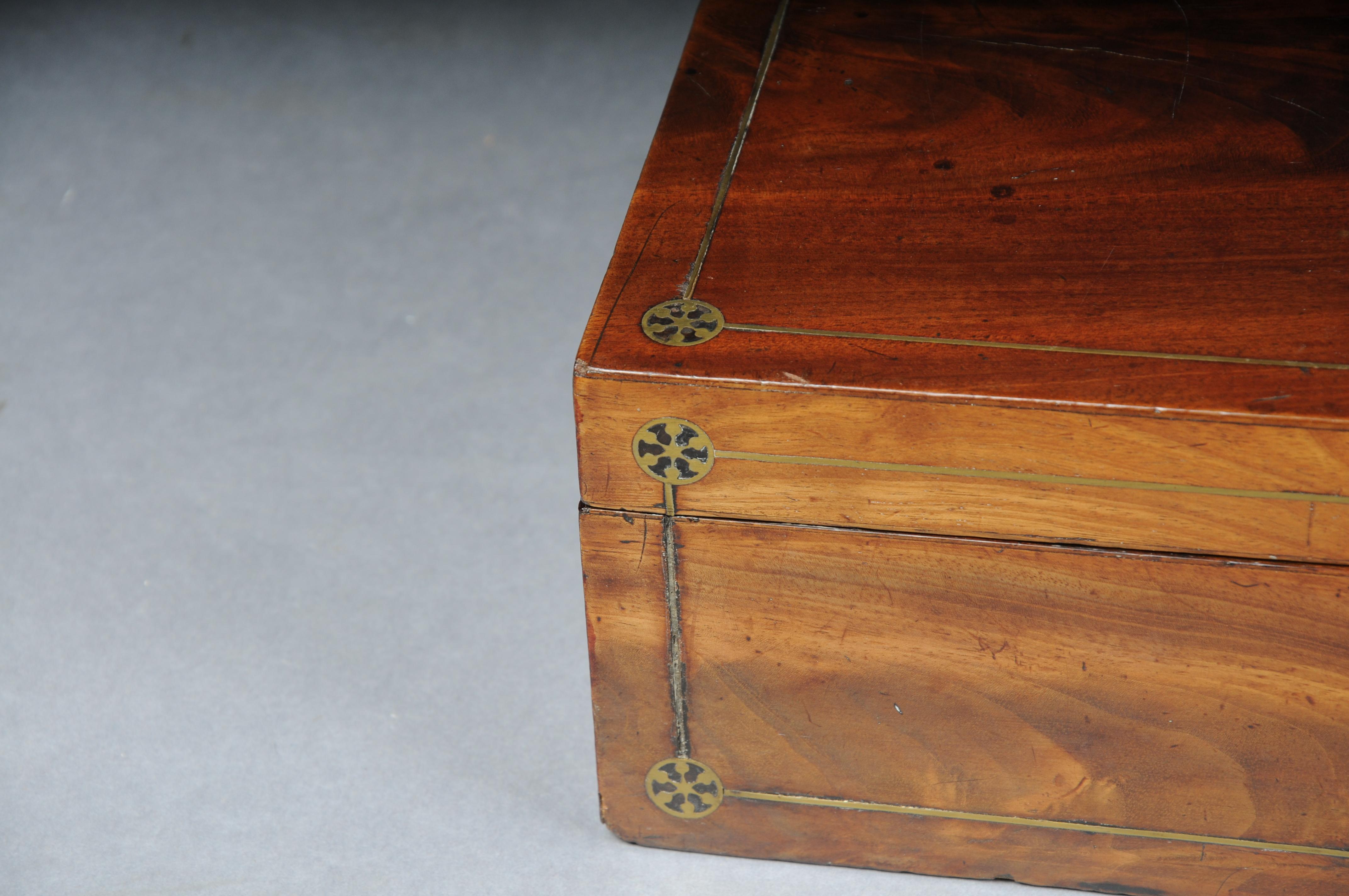 Mid-19th Century Very rare English travel writing desk/secretary chest around 1860 For Sale