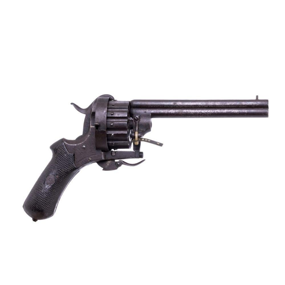 Hand-Crafted Very Rare European, 'England' Revolver Second Half 19th Century