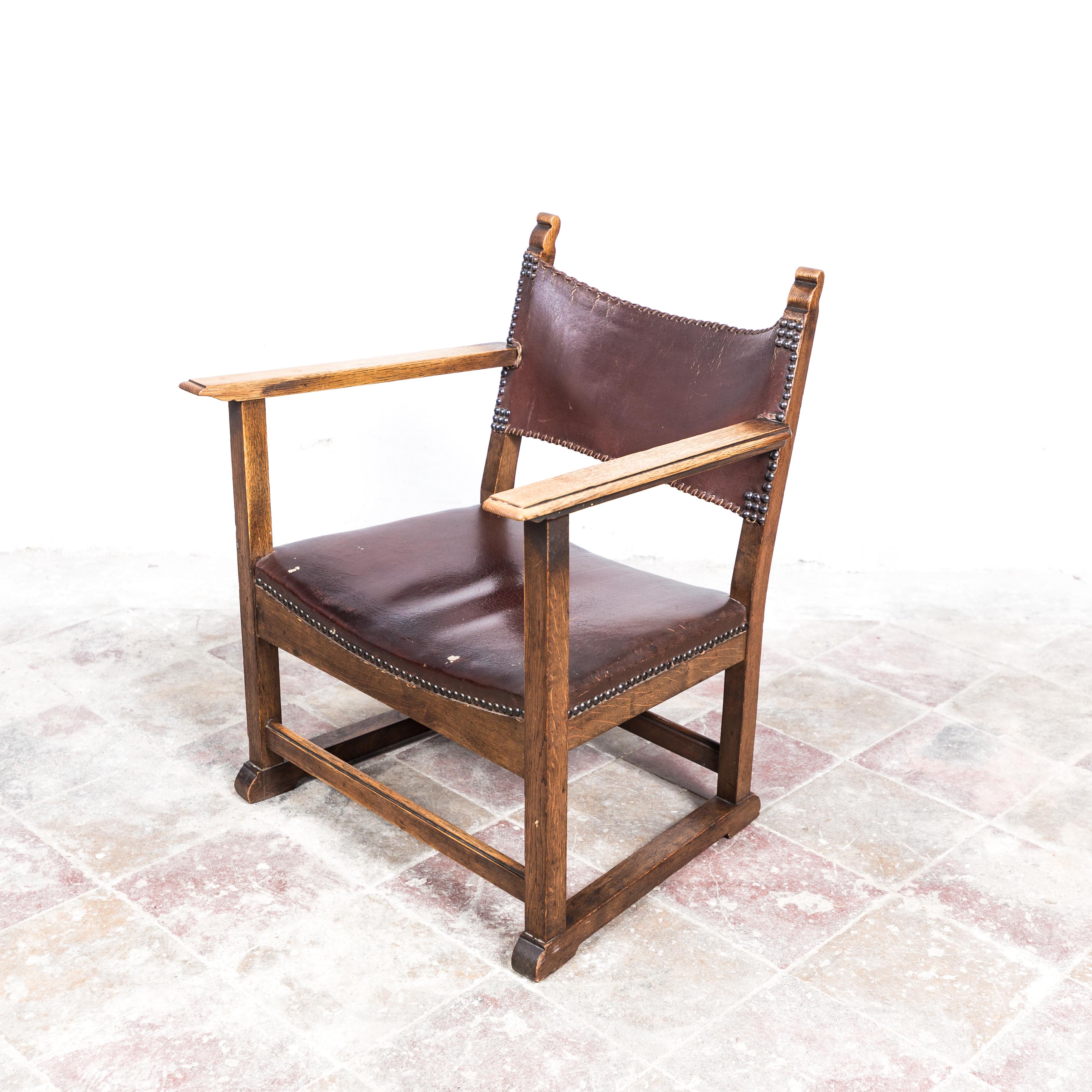 Mid-20th Century Very Rare Fireside Chair by Heinrich Kulka for Adolf Loos