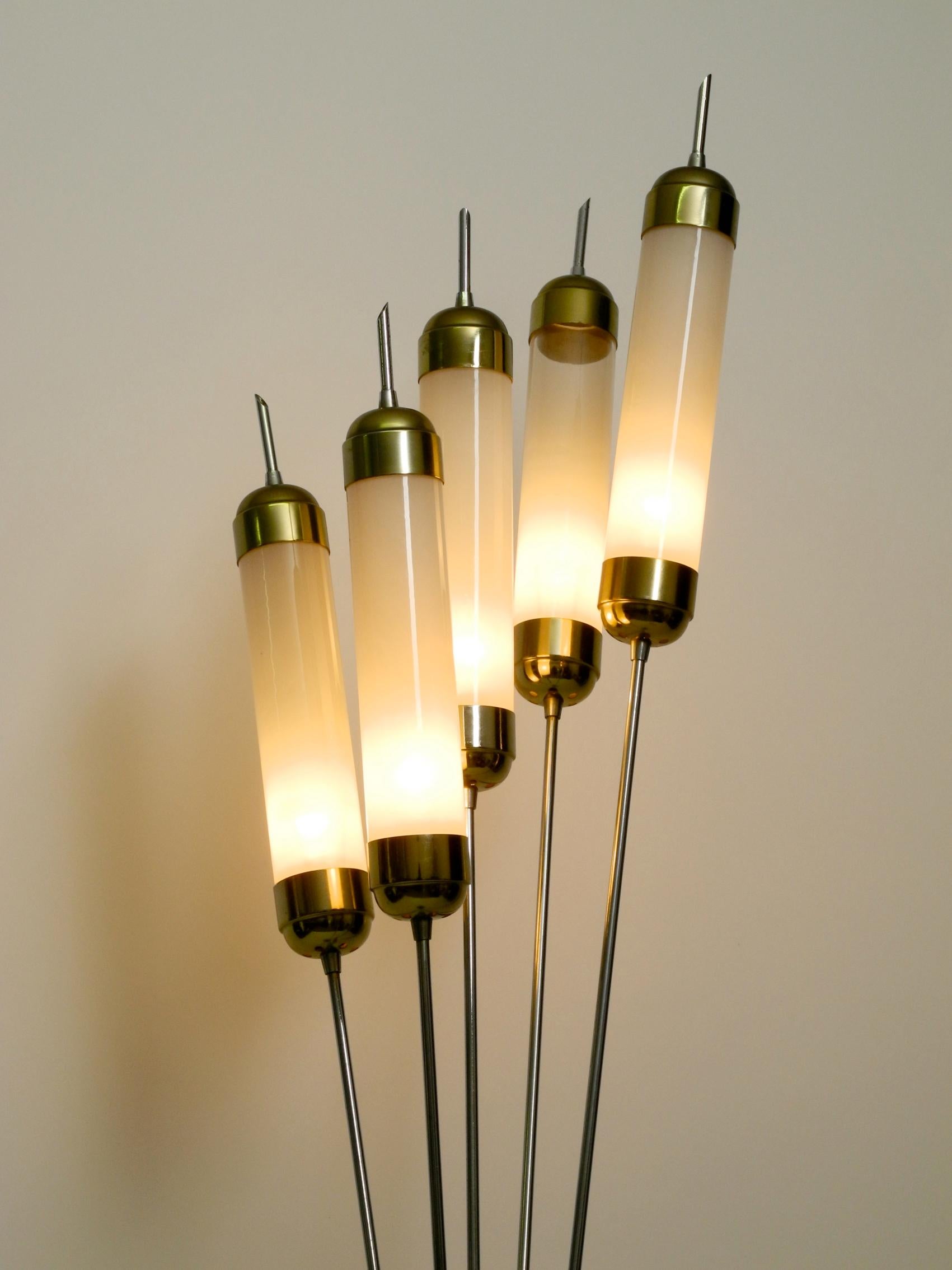 Very Rare Five-Armed Mid-Century Modern Floor Lamp by Carlo Nason for Mazzega In Good Condition In München, DE