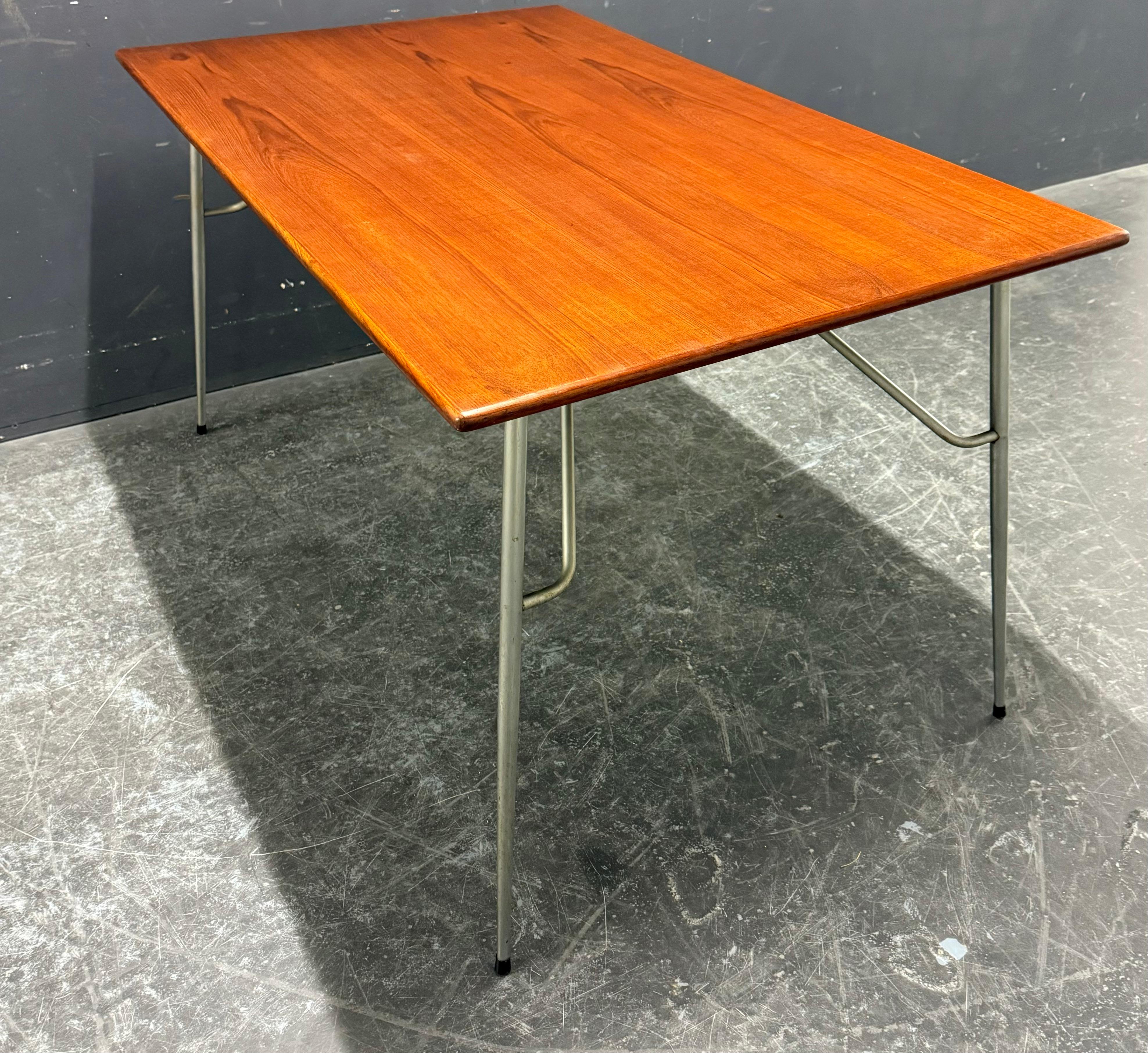 très rare table ou bureau pliable de Børge Mogensen pour søborg en vente 3