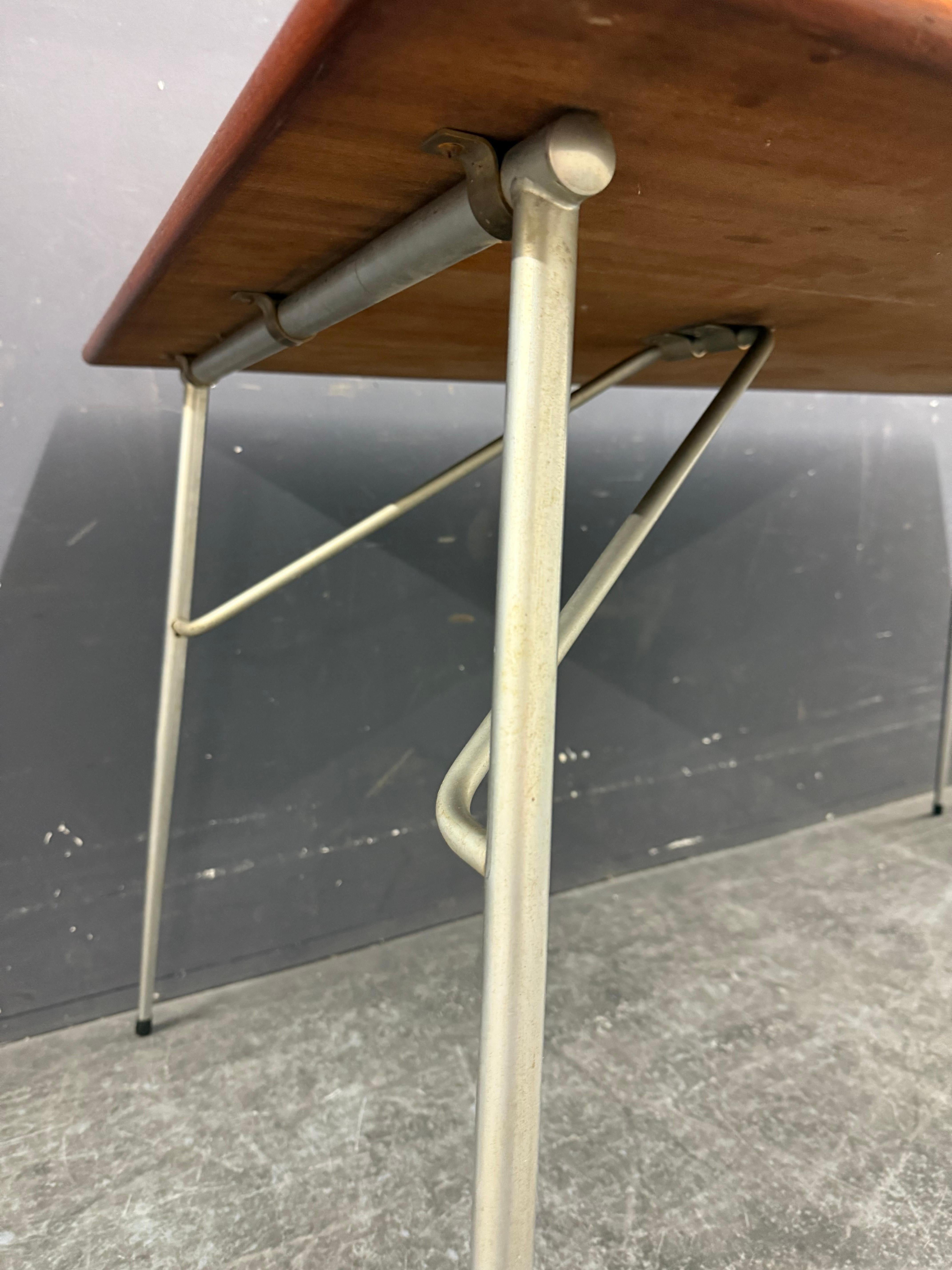 très rare table ou bureau pliable de Børge Mogensen pour søborg en vente 10
