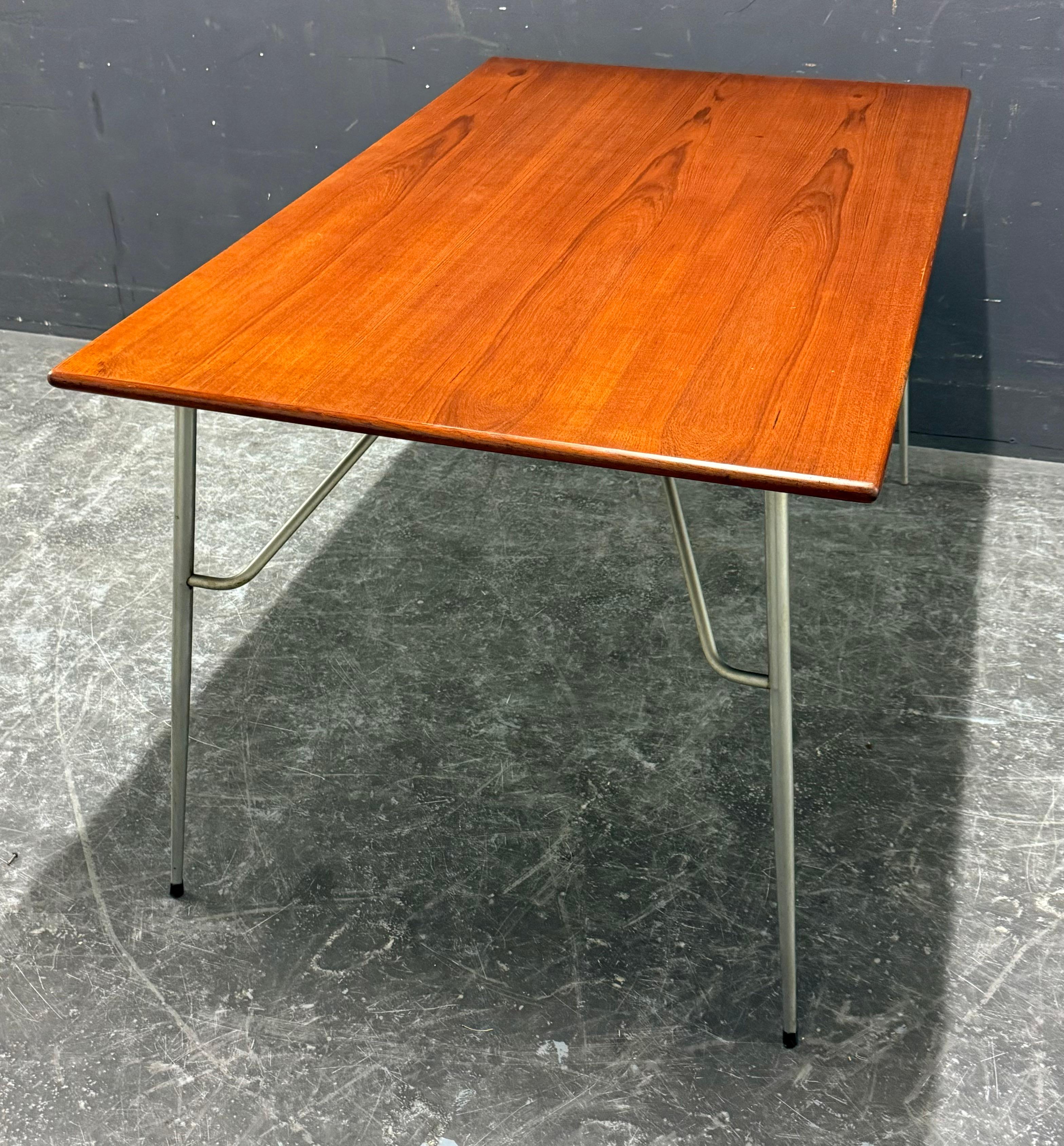 très rare table ou bureau pliable de Børge Mogensen pour søborg en vente 2