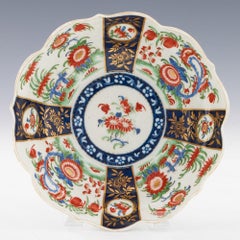 Very Rare Form Worcester Chocolate Cup and Saucer, c1775