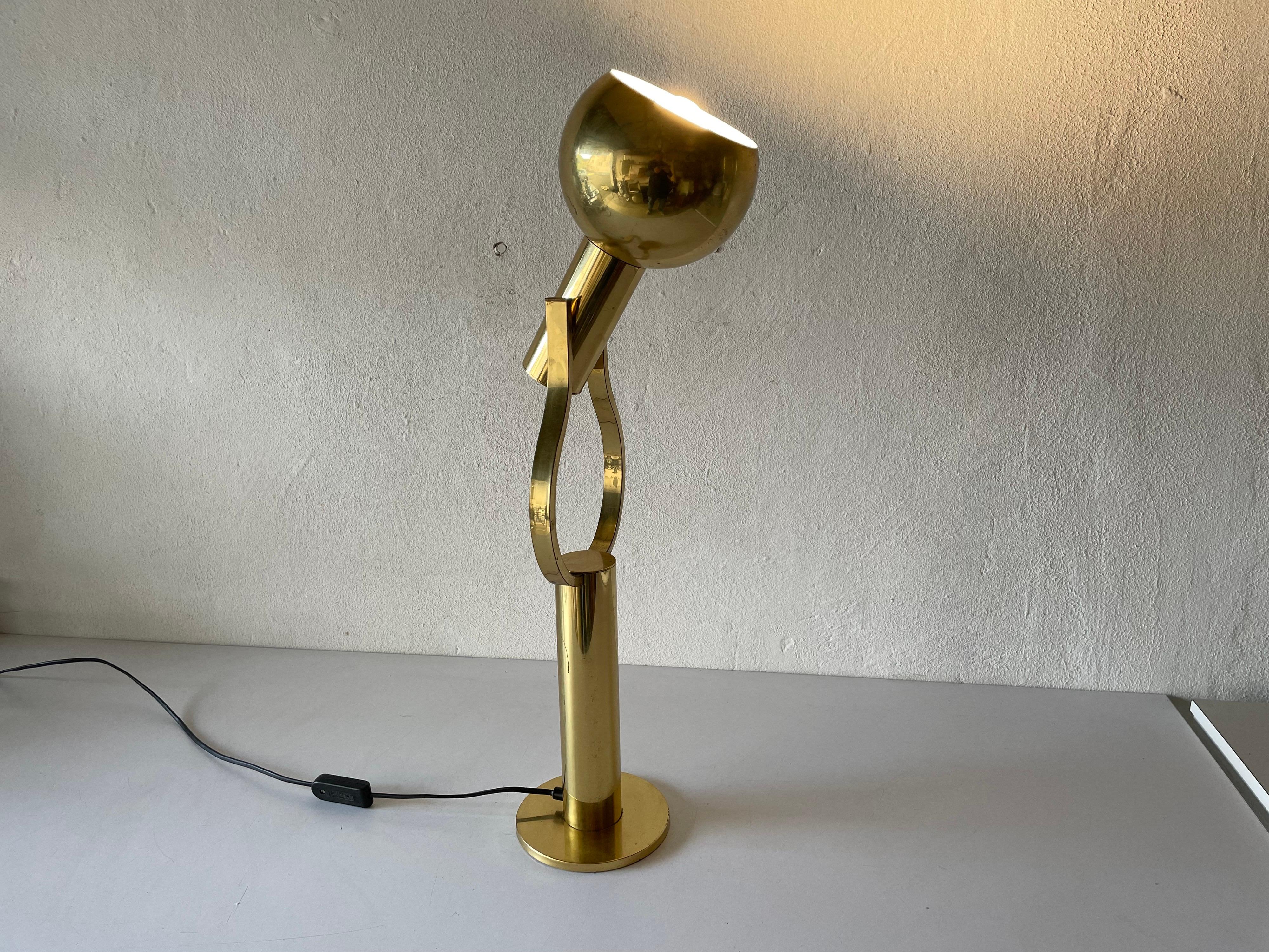 Very Rare Full Brass Table Lamp by Staff, 1970s, Germany 8