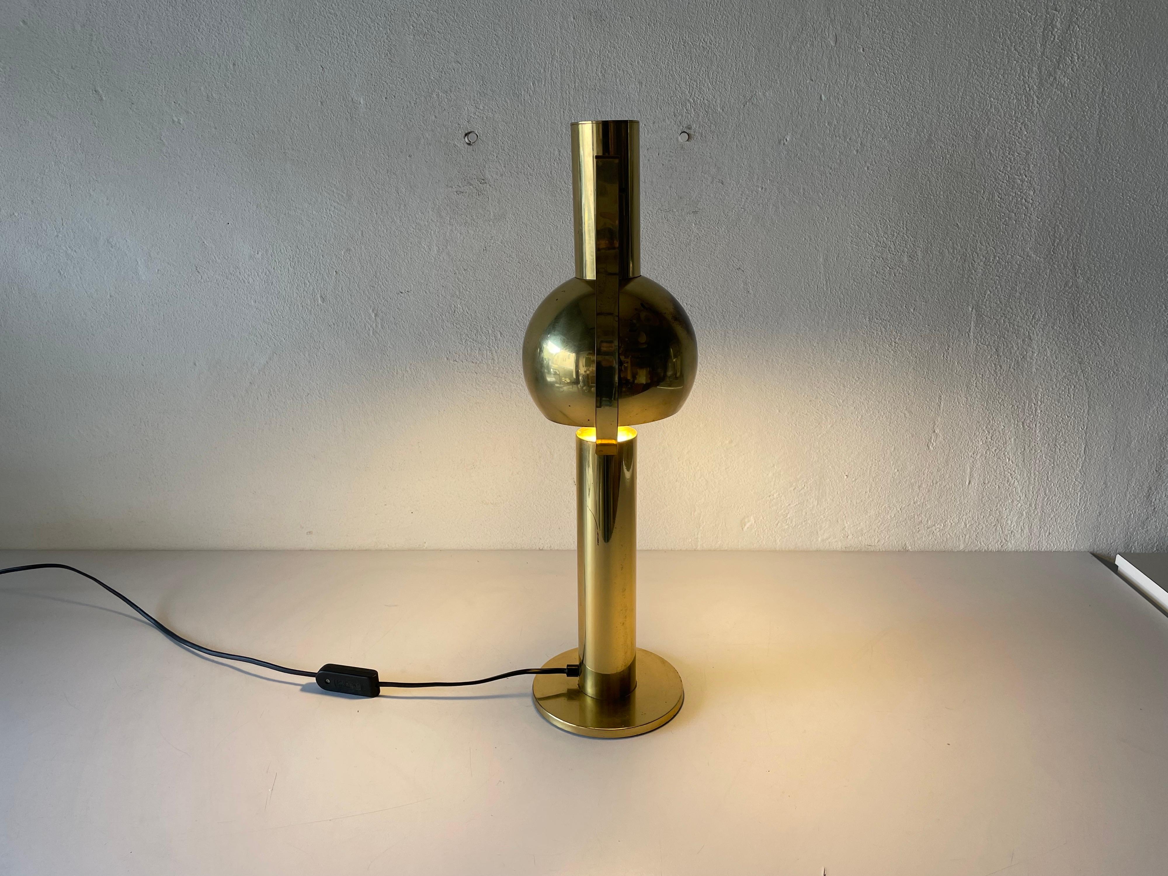 Very Rare Full Brass Table Lamp by Staff, 1970s, Germany 10