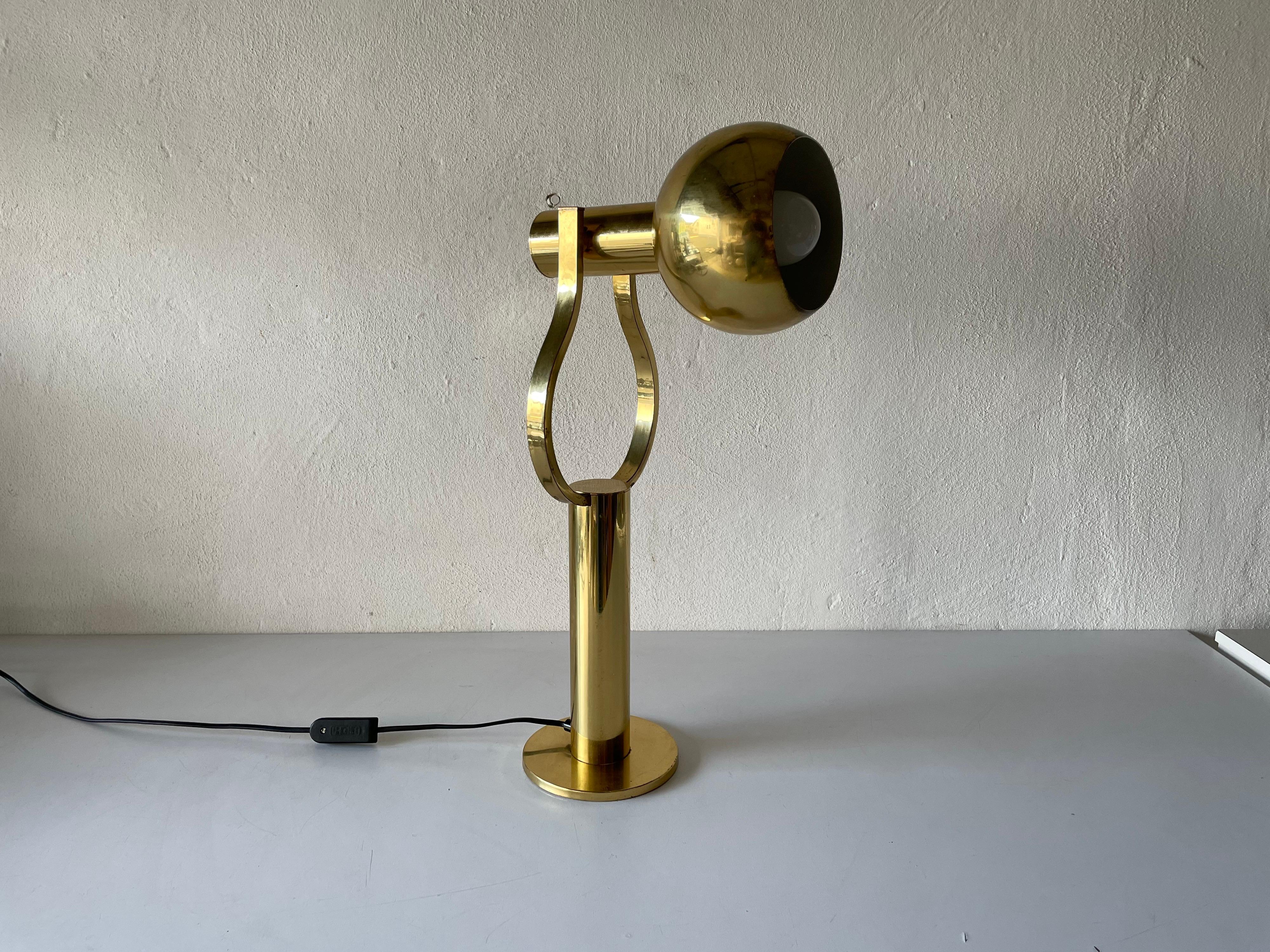 Very rare full brass table lamp by Staff, 1970s, Germany

Minimal design
Very high quality.
Fully functional.


Original cable and plug. This lamp is suitable for EU plug socket. Switch on-off on the cable.

Lamps are in very good vintage