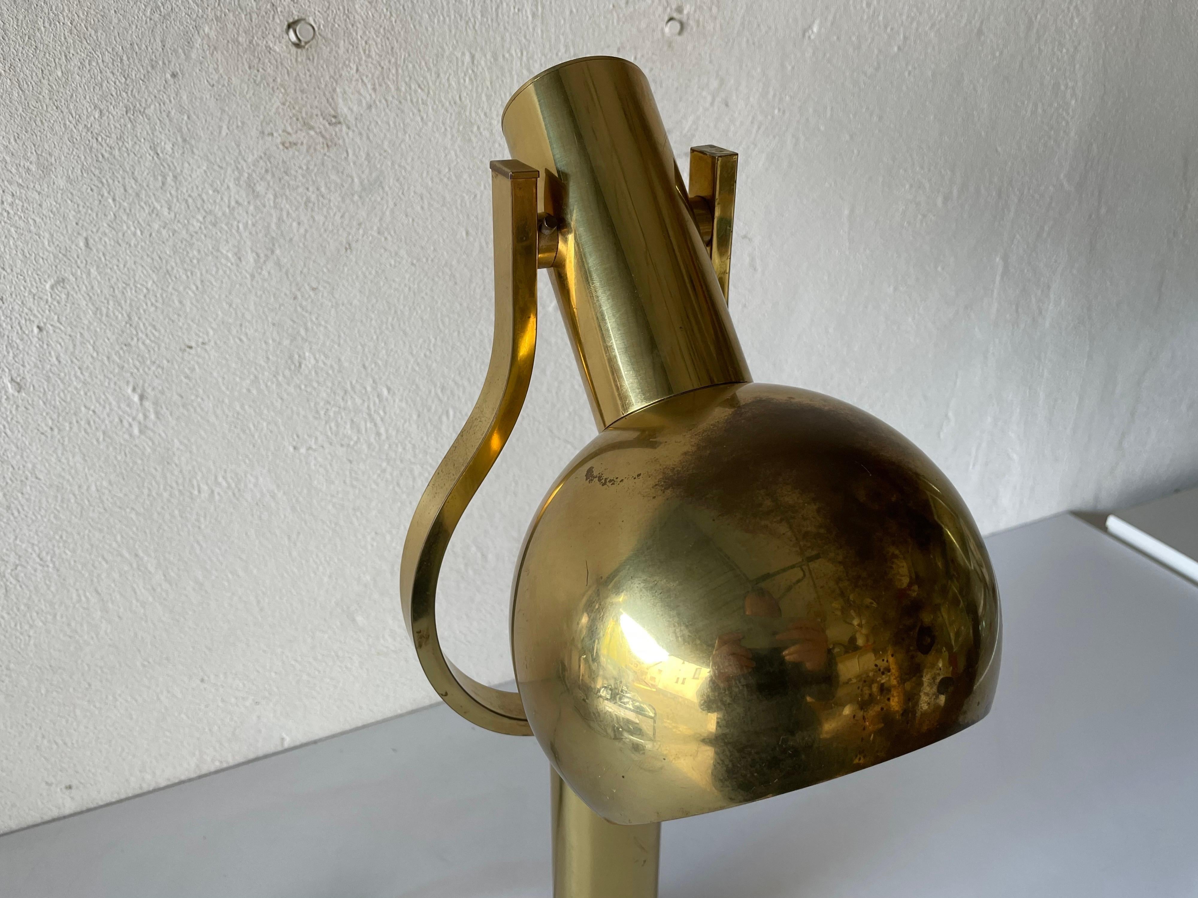 Very Rare Full Brass Table Lamp by Staff, 1970s, Germany 1