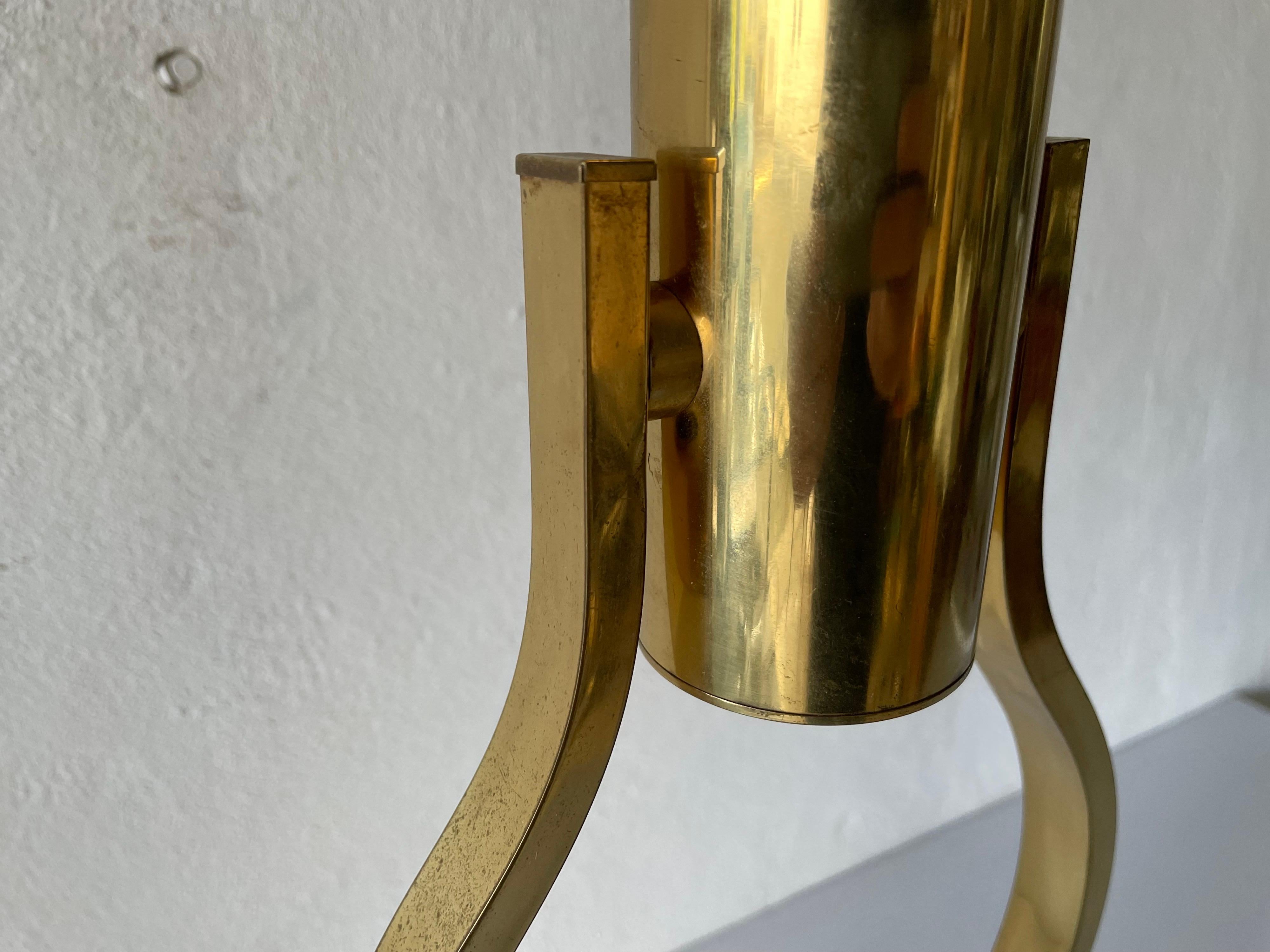 Very Rare Full Brass Table Lamp by Staff, 1970s, Germany 2