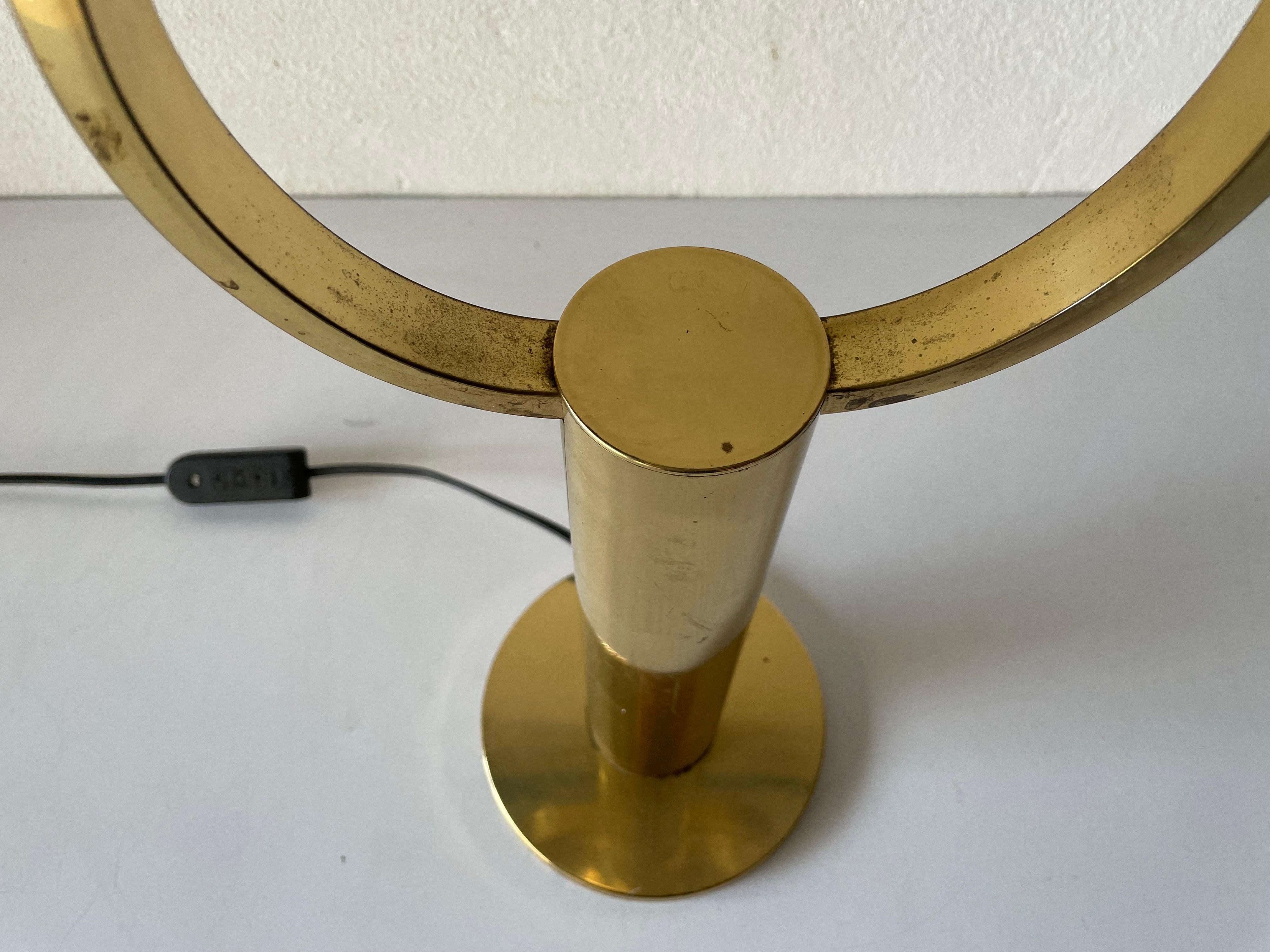 Very Rare Full Brass Table Lamp by Staff, 1970s, Germany 3