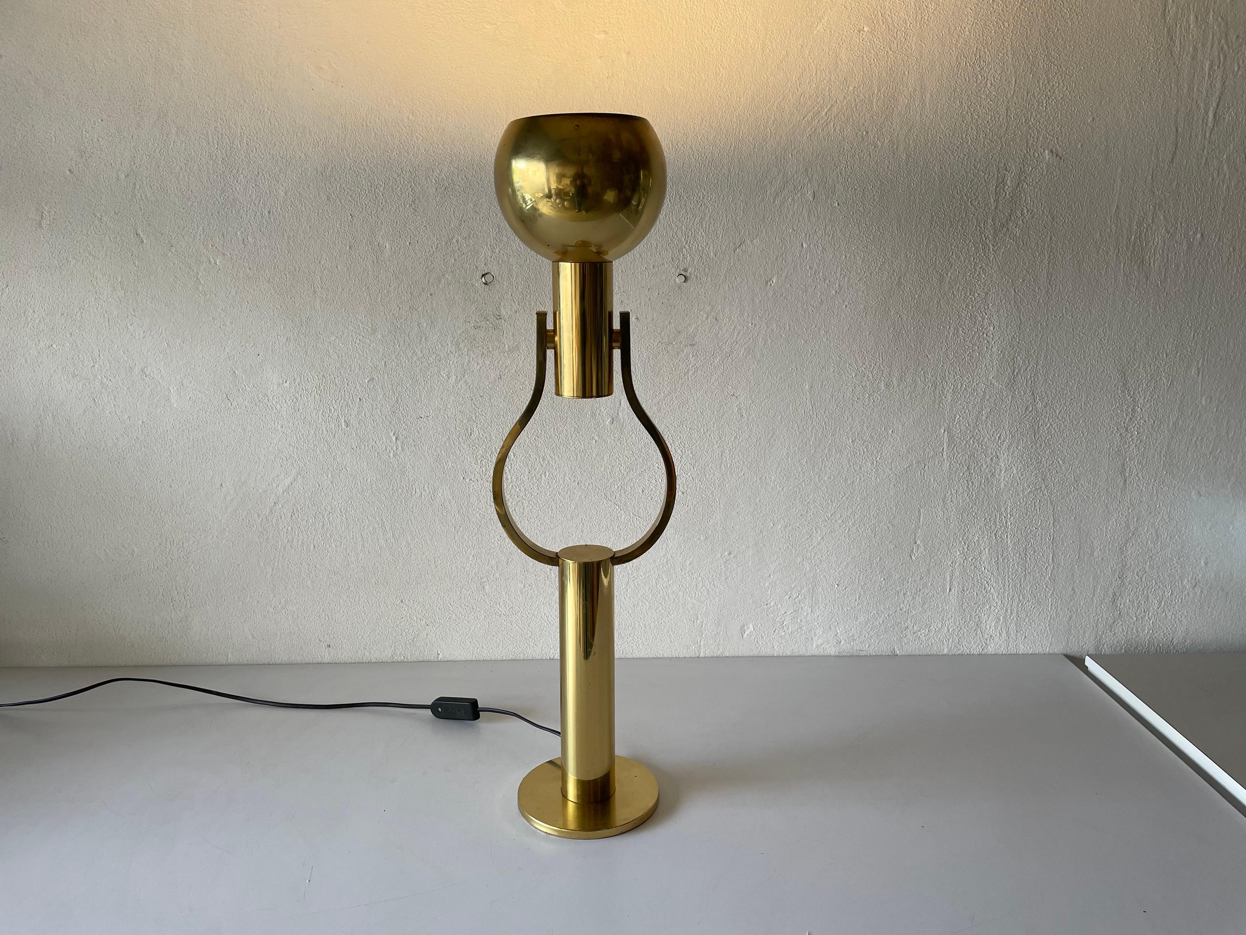 Very Rare Full Brass Table Lamp by Staff, 1970s, Germany 4