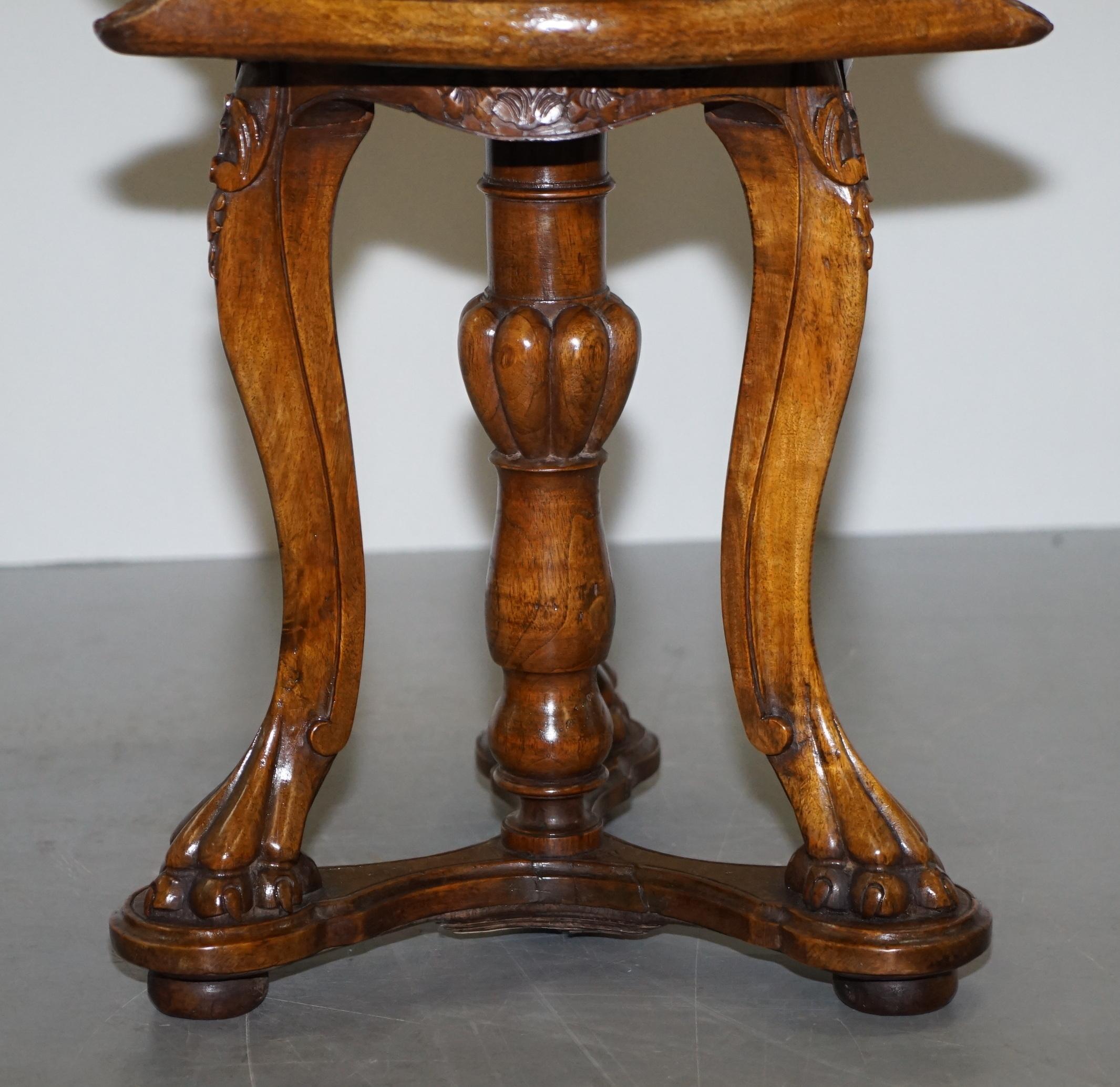 Very Rare Fully Restored 19th Century 1880 Italian Venetian Grotto Fantasy Stool 4