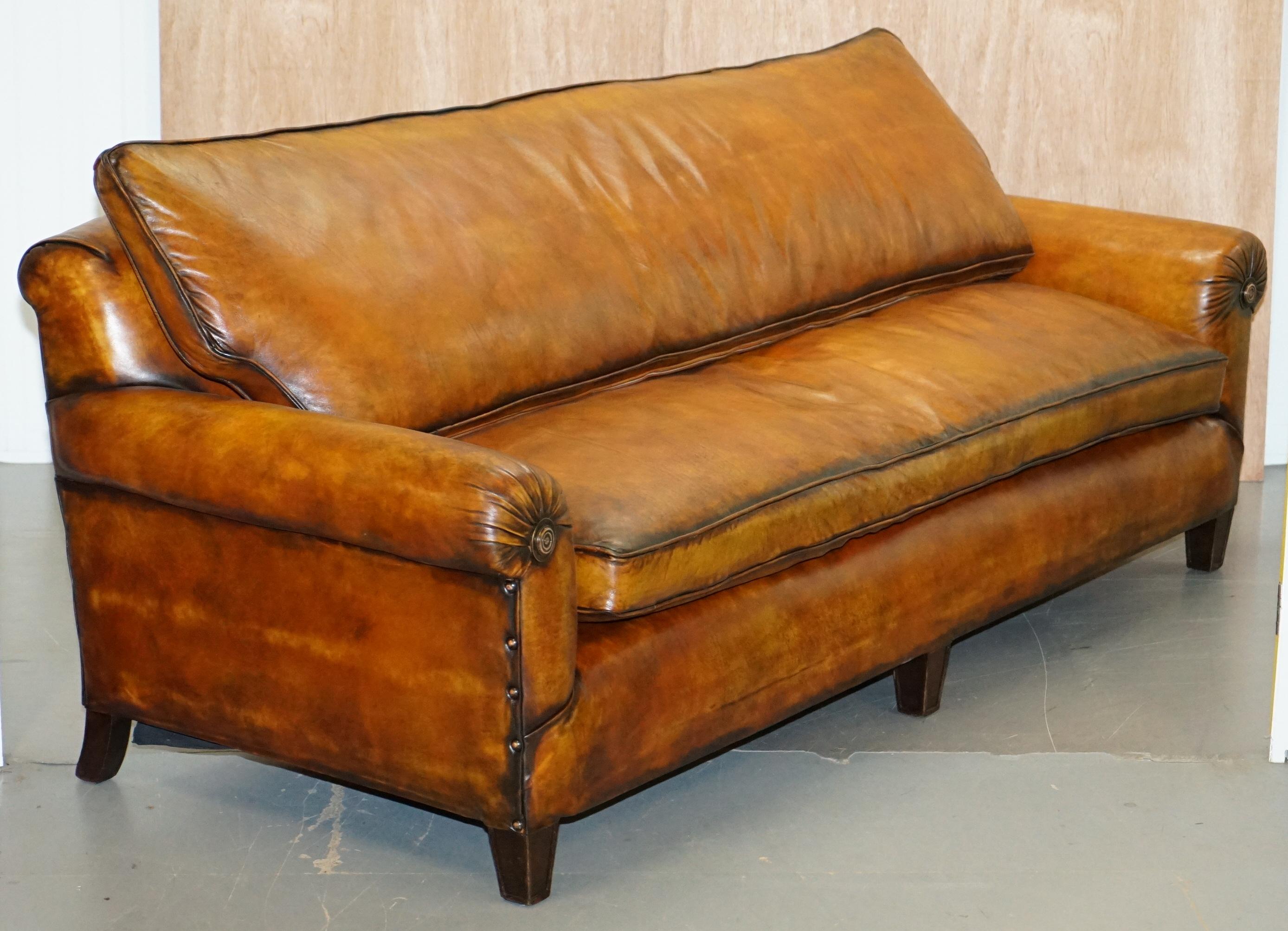 We are delighted to offer for sale this absolutely exceptional, fully restored, very rare original Victorian sofa with coil sprung front edge and feather filled cushions throughout

This is one of the most comfortable and finest hand made in