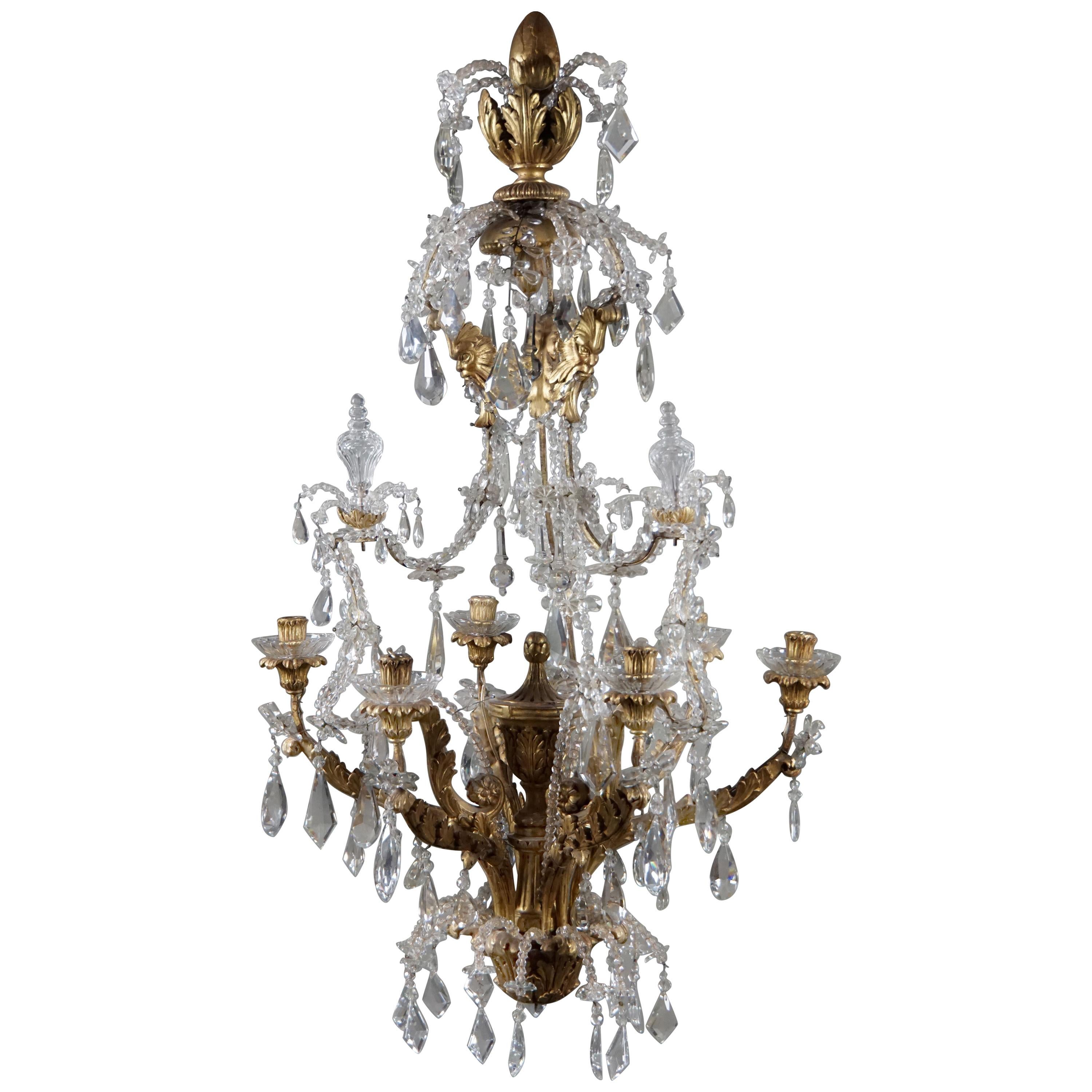 Very Rare Genuese Chandelier For Sale