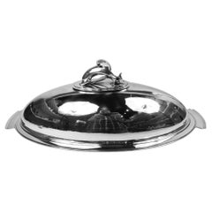 Very Rare Georg Jensen Pyramid Sterling Silver Fish Platter 1930s
