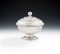 Very Rare George II Bowl and Cover Made in London by Gabriel Sleath in 1746.