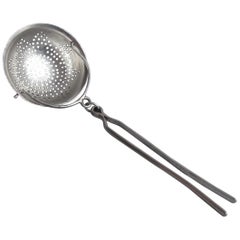 Antique Very Rare George III Tea Strainer Made in London in 1790