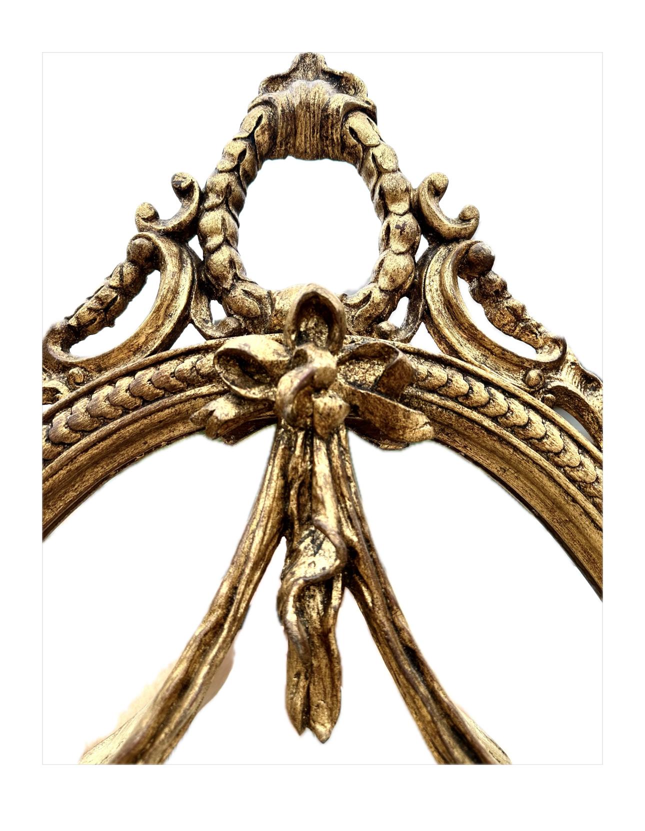 Très rare miroir doré dans le style de Napoléon 111 Excellent état - En vente à Nantwich, GB