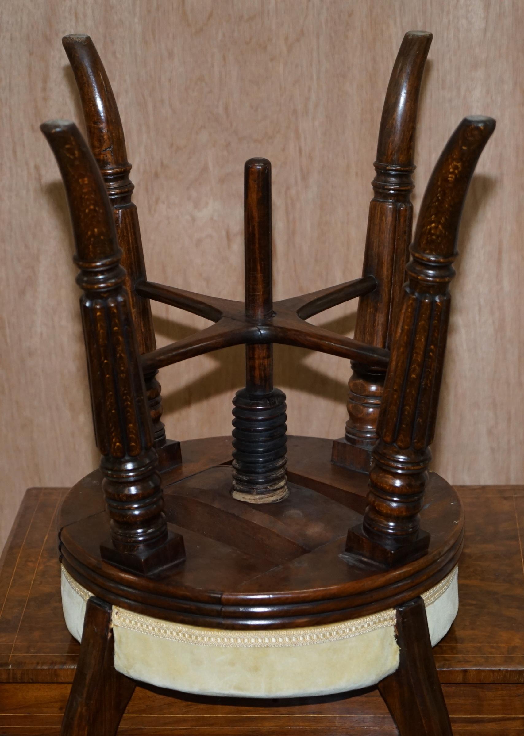 Chaise réglable Gillows of Lancaster Regency en bois de feuillus, très rare en vente 11