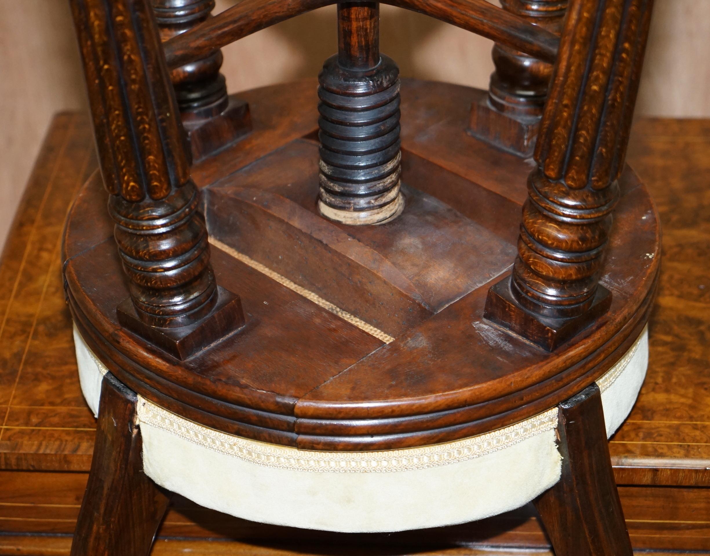 Chaise réglable Gillows of Lancaster Regency en bois de feuillus, très rare en vente 12