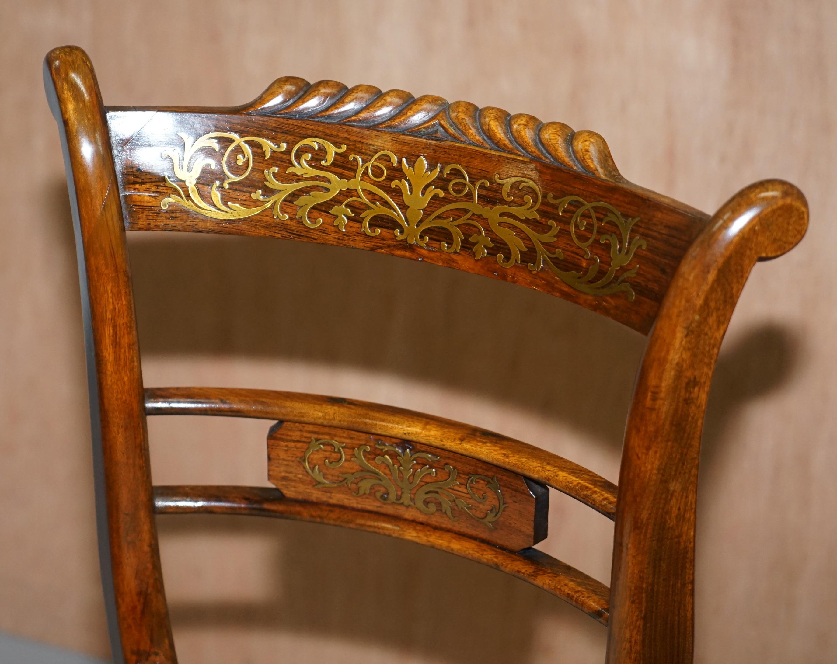 XIXe siècle Chaise réglable Gillows of Lancaster Regency en bois de feuillus, très rare en vente