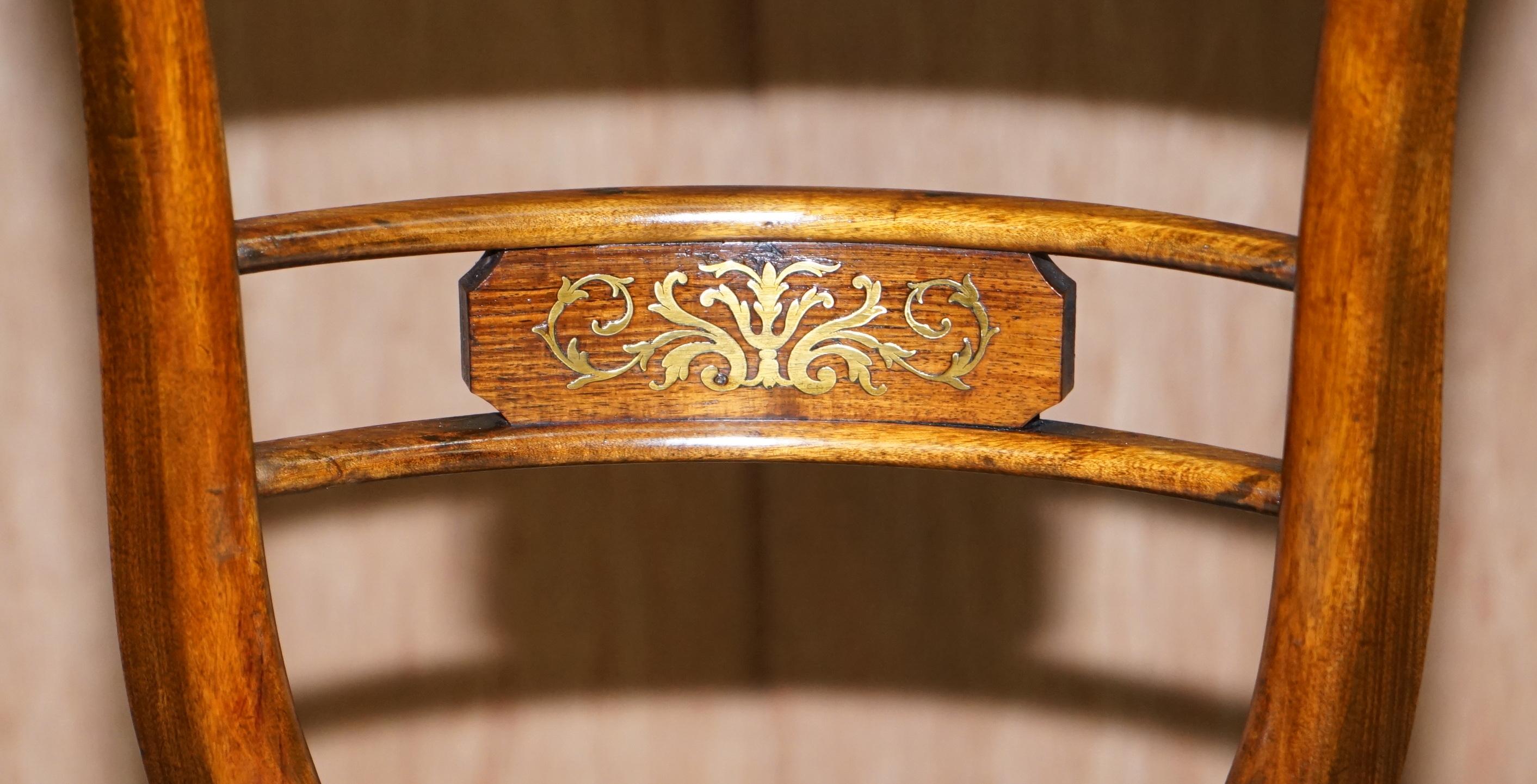 Sehr seltene Gillows of Lancaster Regency Hartholz Harpist Height Verstellbarer Stuhl (Holz) im Angebot