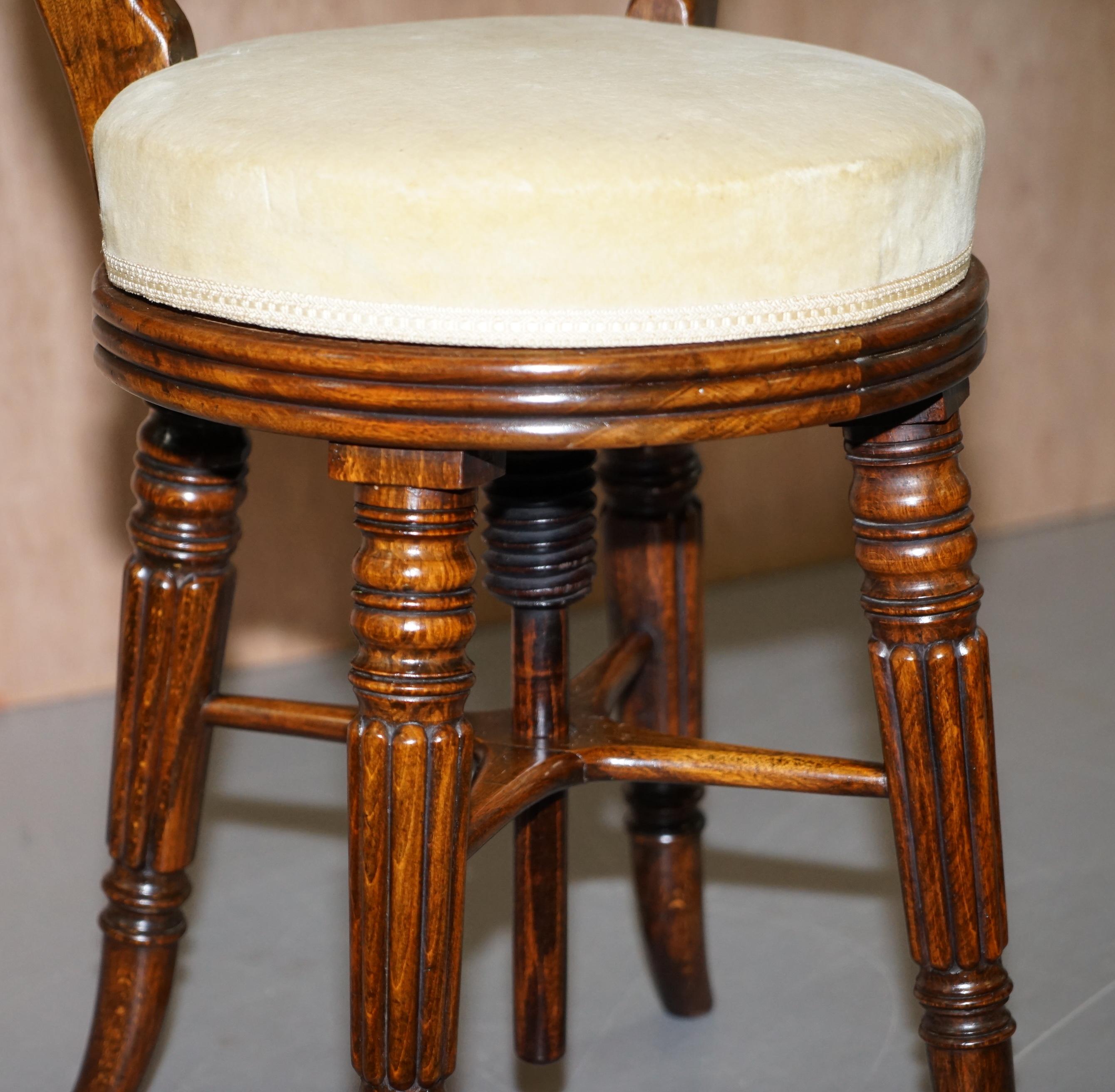 Chaise réglable Gillows of Lancaster Regency en bois de feuillus, très rare en vente 3