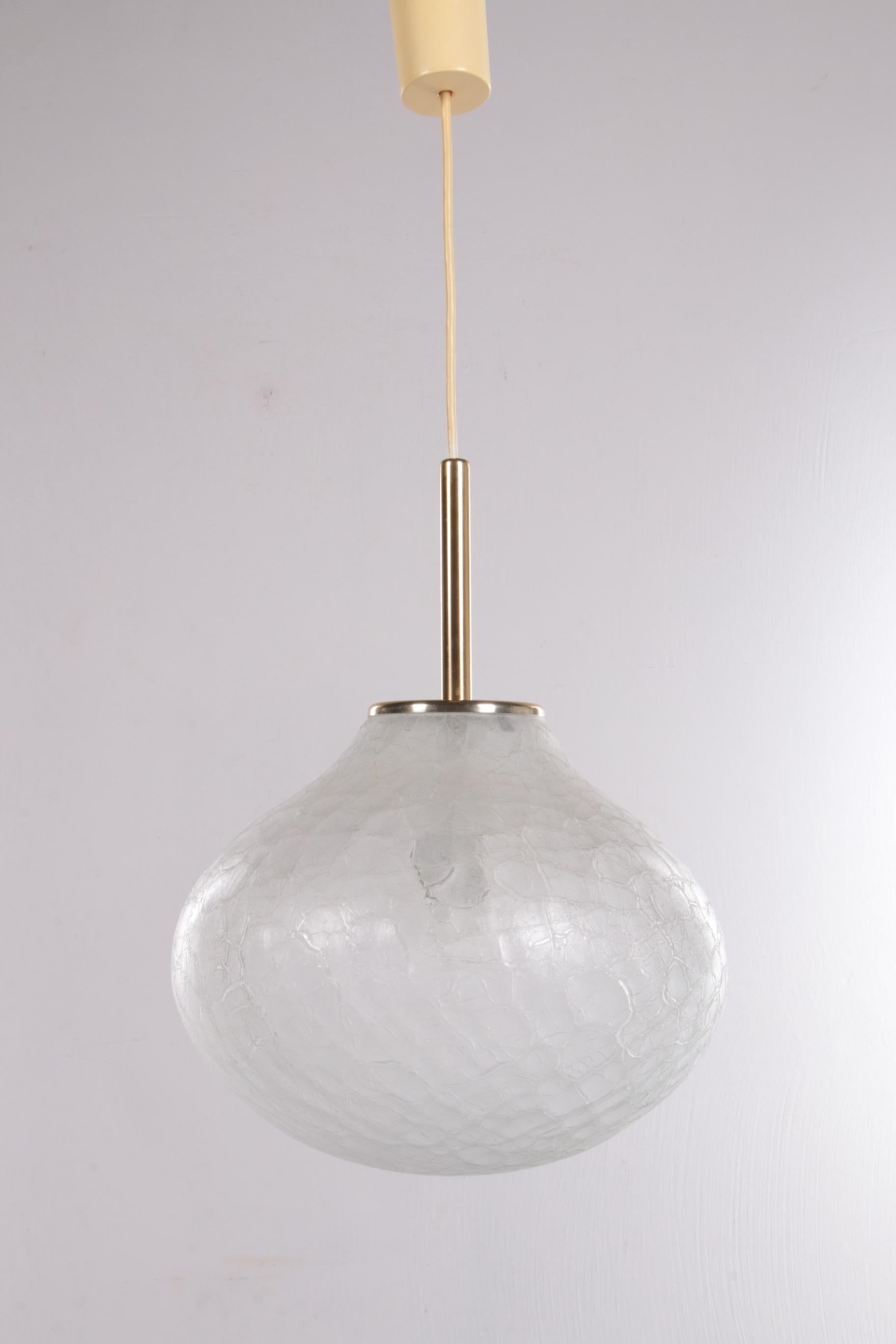 Very rare glass hanging lamp by Doria Leuchten, 1960, Germany


This is a beautiful rare pendant lamp by Doria Leuchten. This lamp comes from Germany and was made in the 1960s. The lamp is made of glass, which is also called 