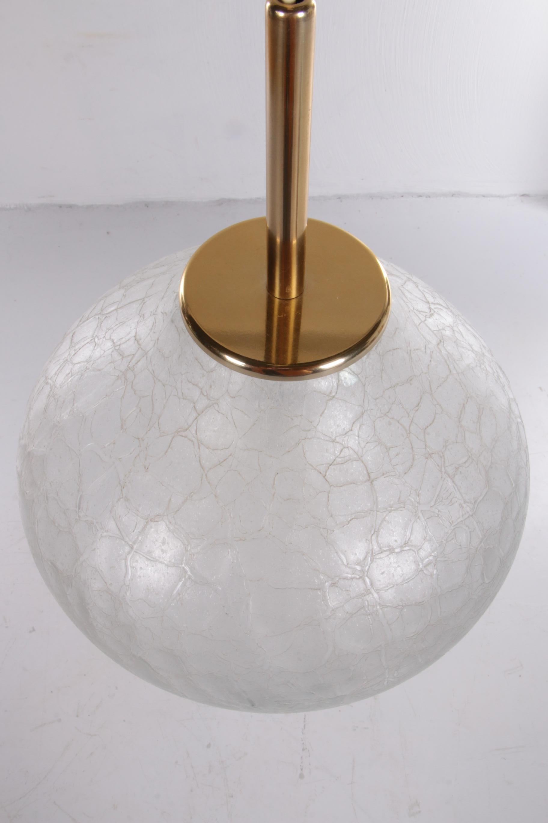 Very Rare Glass Hanging Lamp by Doria Leuchten, 1960, Germany For Sale 2