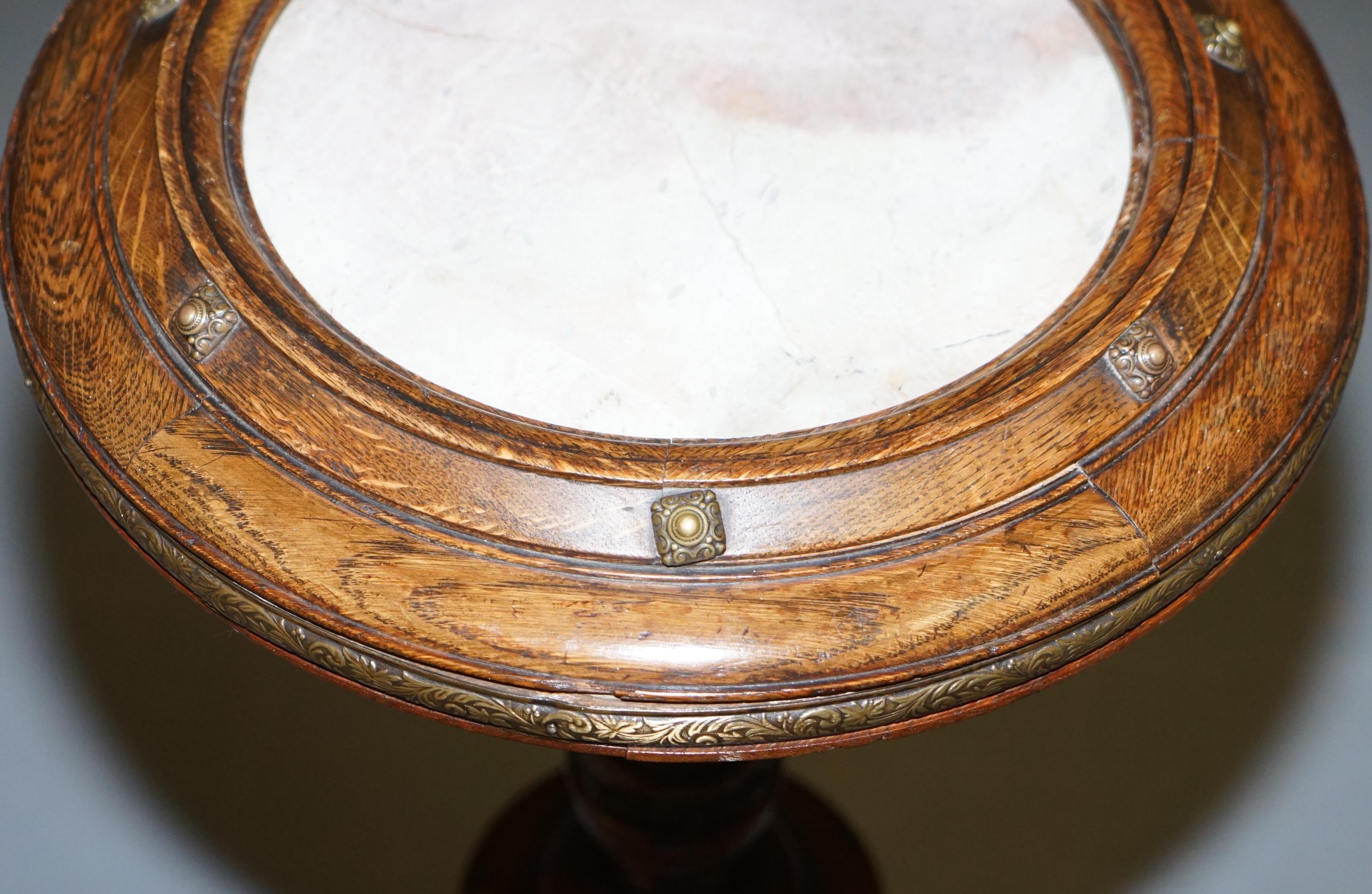 marble and bronze side table