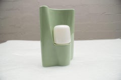 Très rare applique verte Wilhelm Wagenfeld pour Lindner Leuchten modèle n° 6454