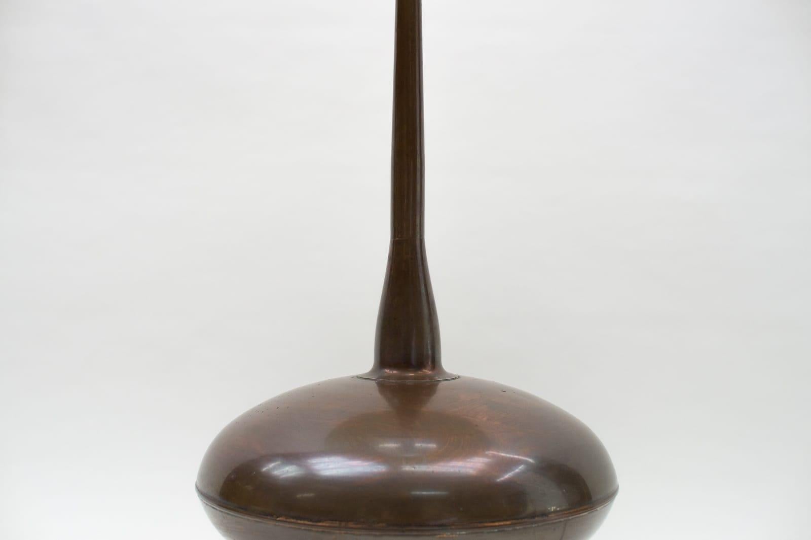 Very Rare Handmade Copper Floor Lamp from R.S.A., South Africa, 1970s For Sale 3