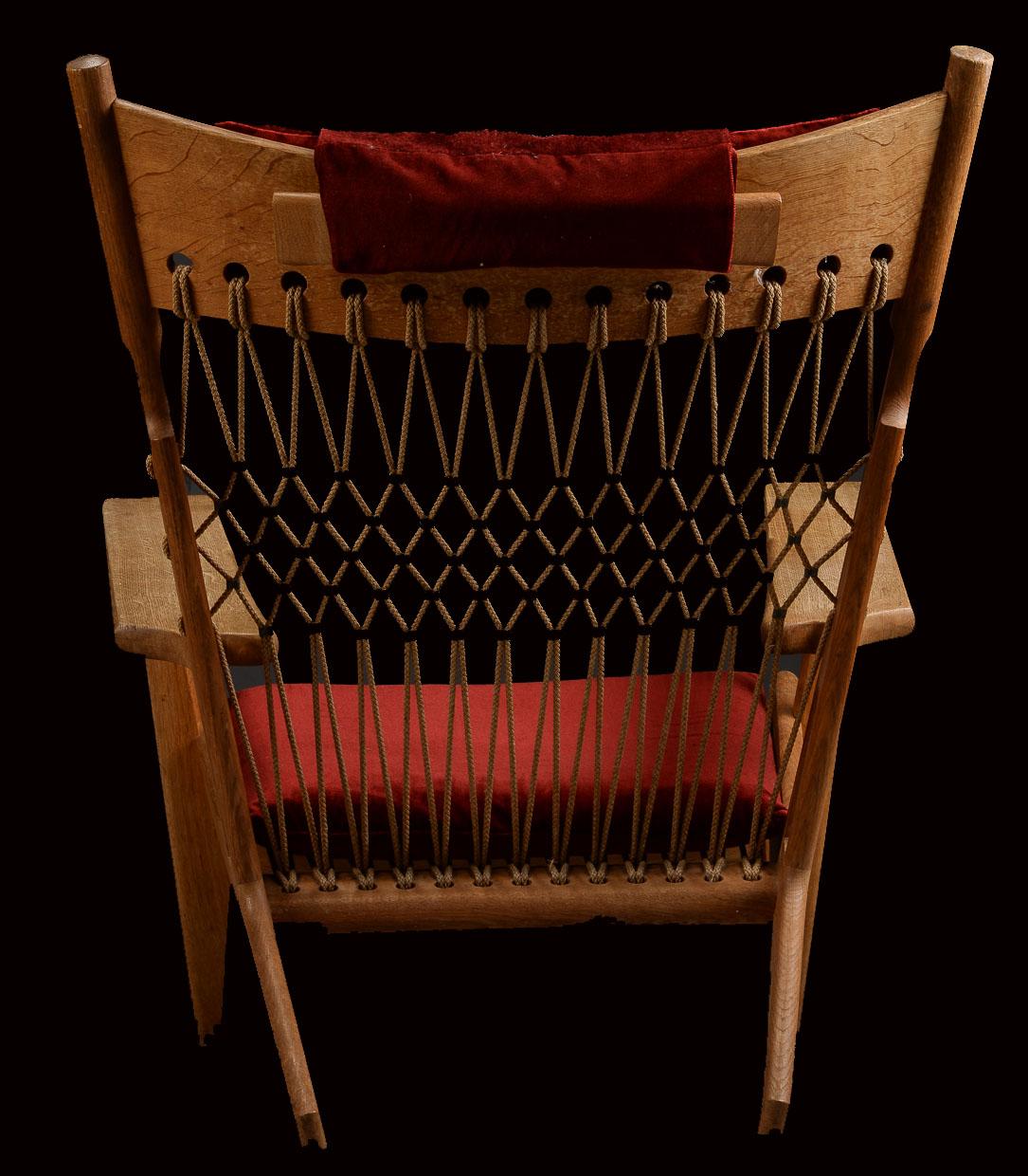 Very Rare Hans Wegner Oak Flag Halyard Chair JH719 for Johannes Hansen 3