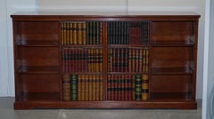 Rarissima credenza in legno massiccio Harrods London Kennedy TV Media Cabinet Faux Books