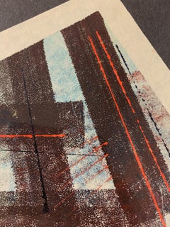 Monocopia muy rara de Harry Bertoia sobre papel de arroz