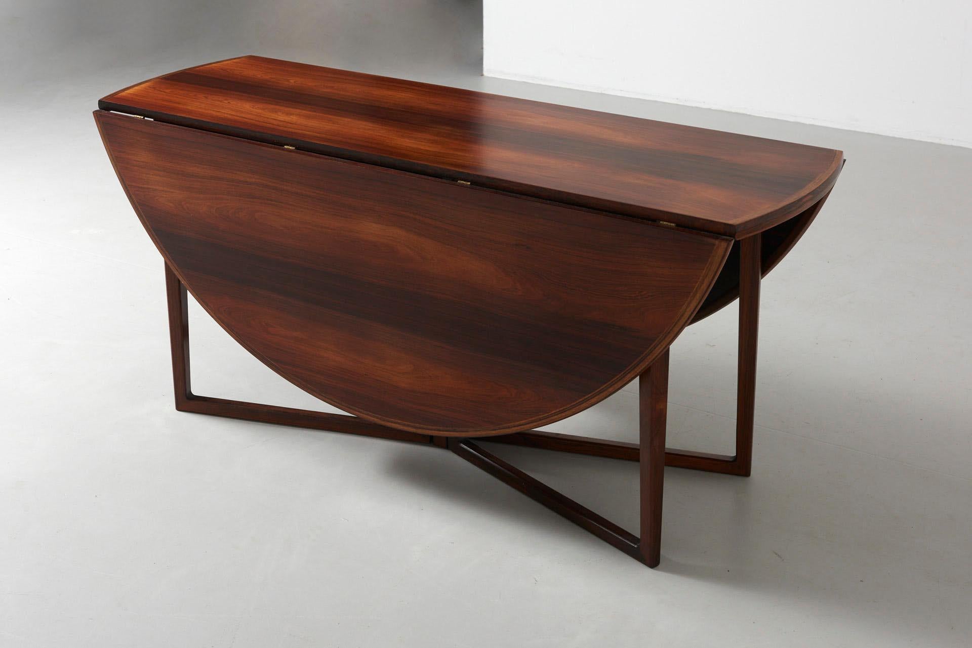 Very Rare Helge Sibast Dining Table in Rosewood, 1960s 2