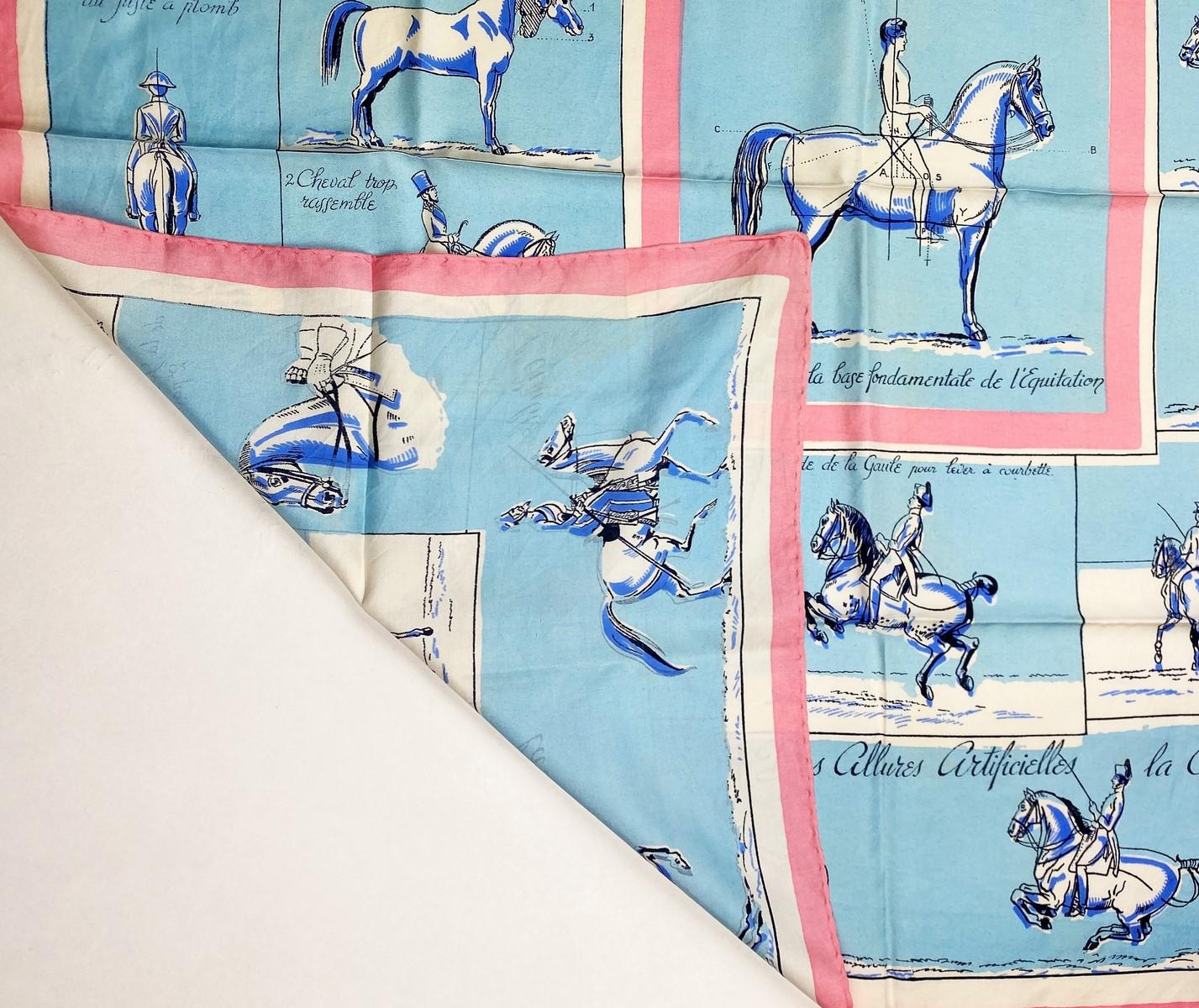 Très rare écharpe Hermès nommée 