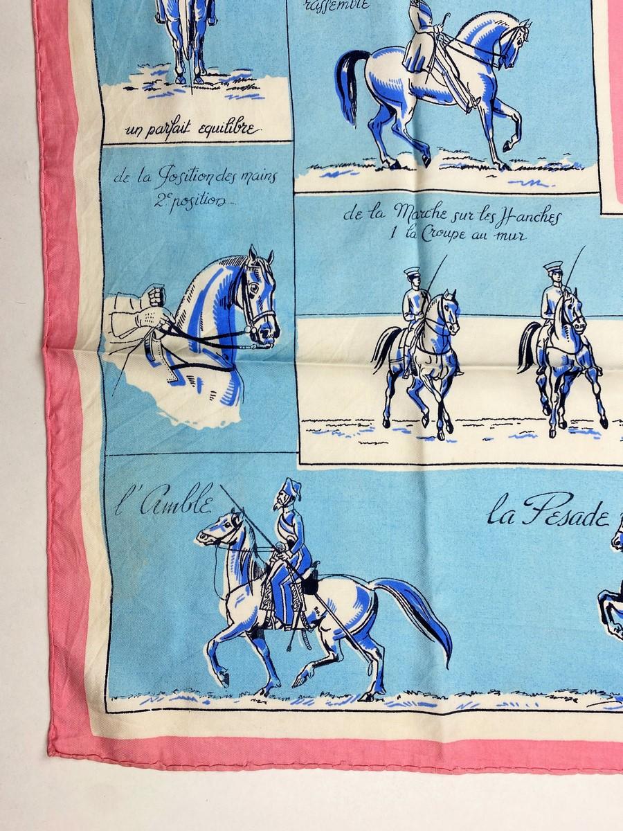  Très rare écharpe Hermès nommée 