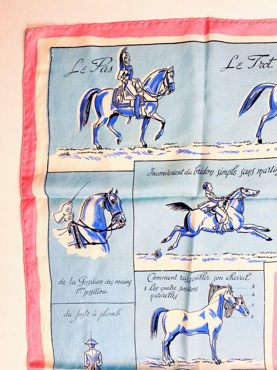 Très rare écharpe Hermès nommée 