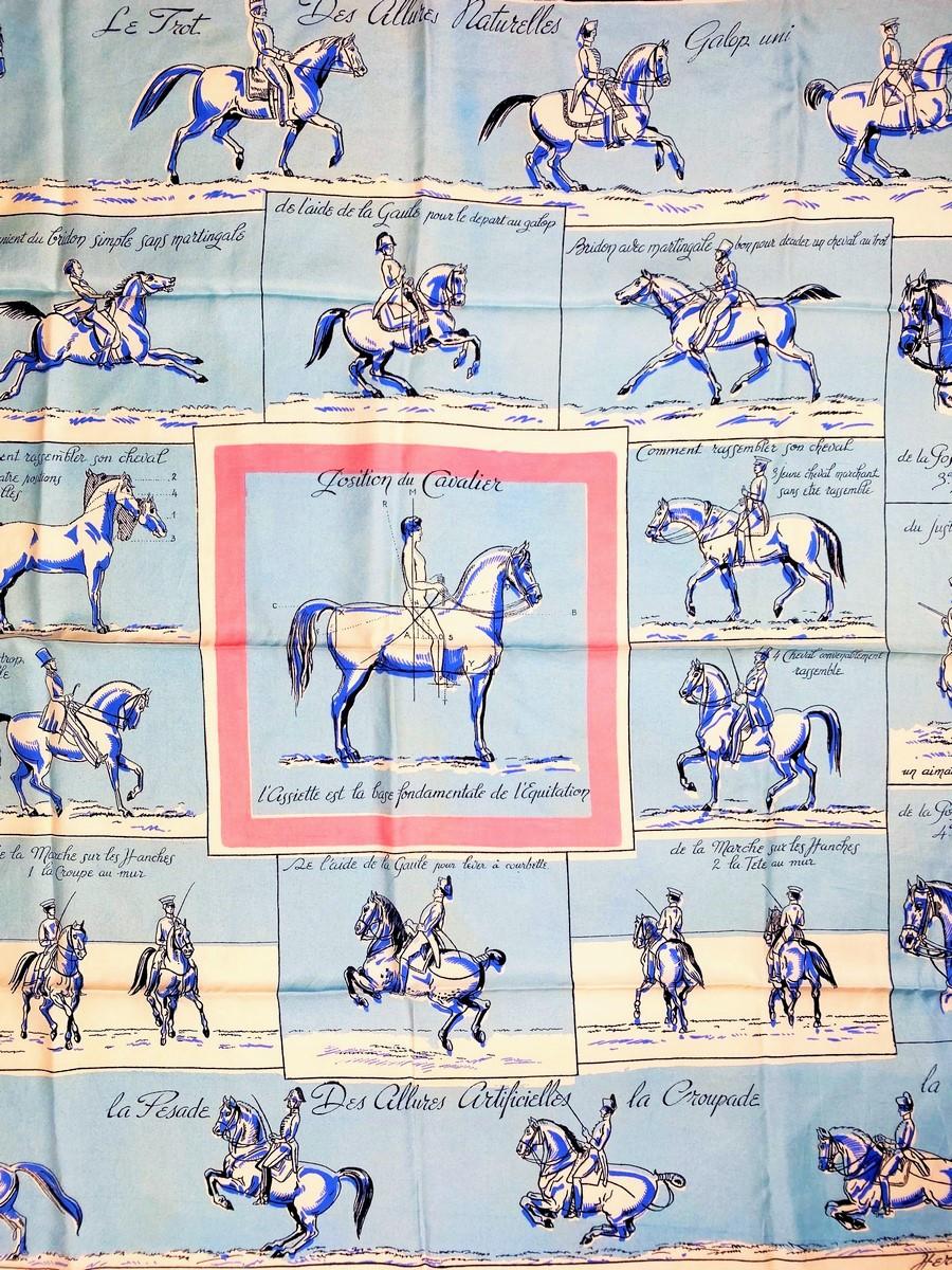 Très rare écharpe Hermès nommée 
