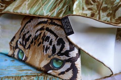 Very Rare Hermes Silk Scarf “Le Tigre du Benagale” by Robert Dallet