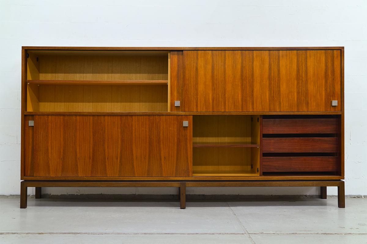 Mid-Century Modern Very Rare High Rosewood Sideboard by Alfred Hendrickx for Belform, 1960s