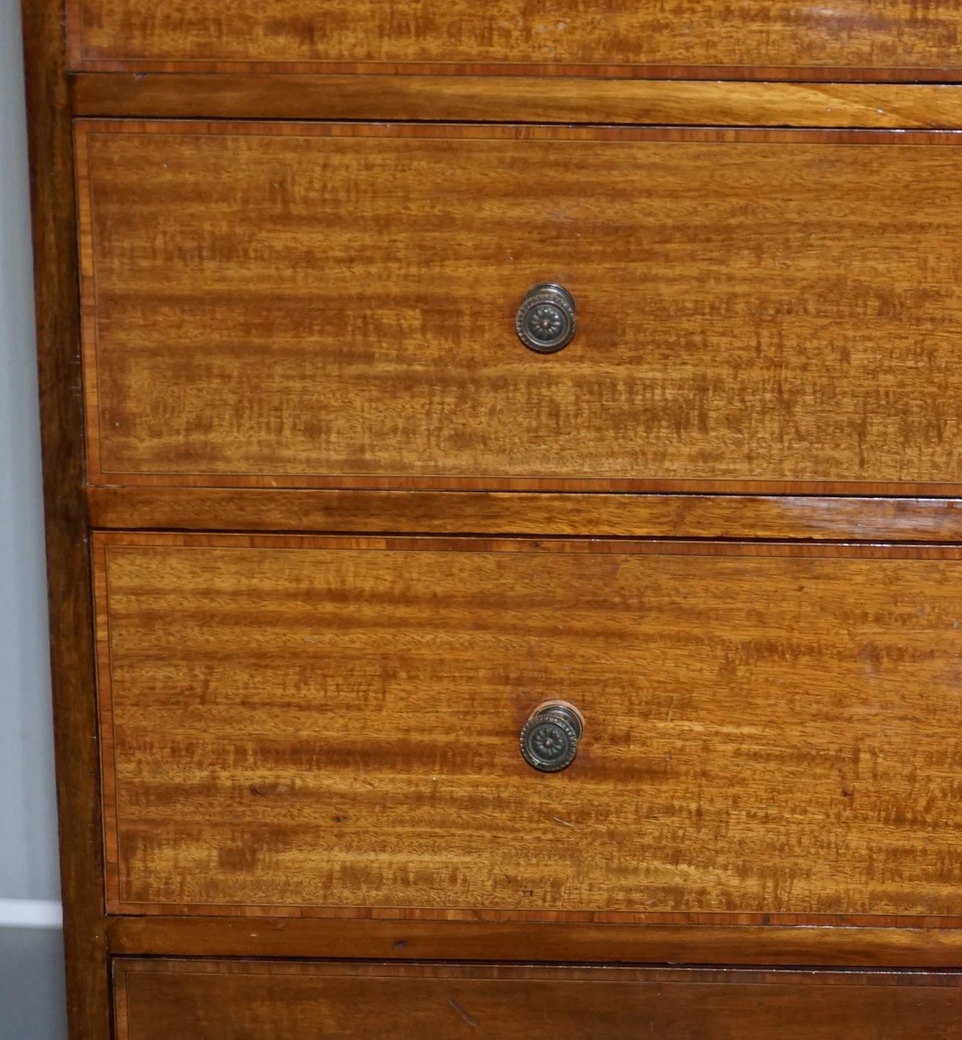 Hand-Crafted Very Rare Howard & Son's Victorian Chest of Drawers Hidden Silver Wear Cupboard For Sale