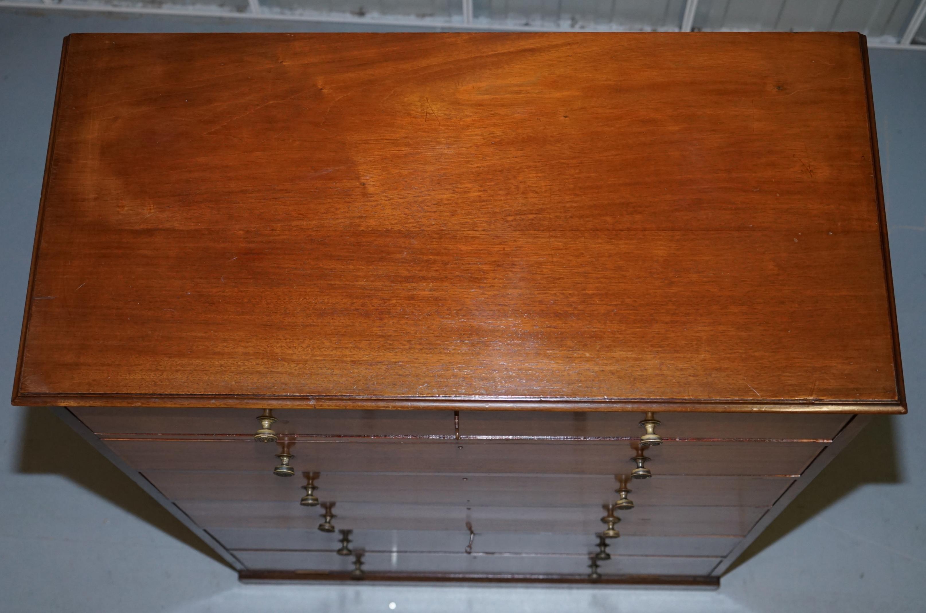 Very Rare Howard & Son's Victorian Chest of Drawers Hidden Silver Wear Cupboard For Sale 1