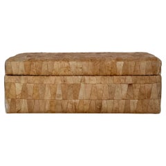 Rarissima ottomana in pelle patchwork di grande design degli anni '70 de Sede