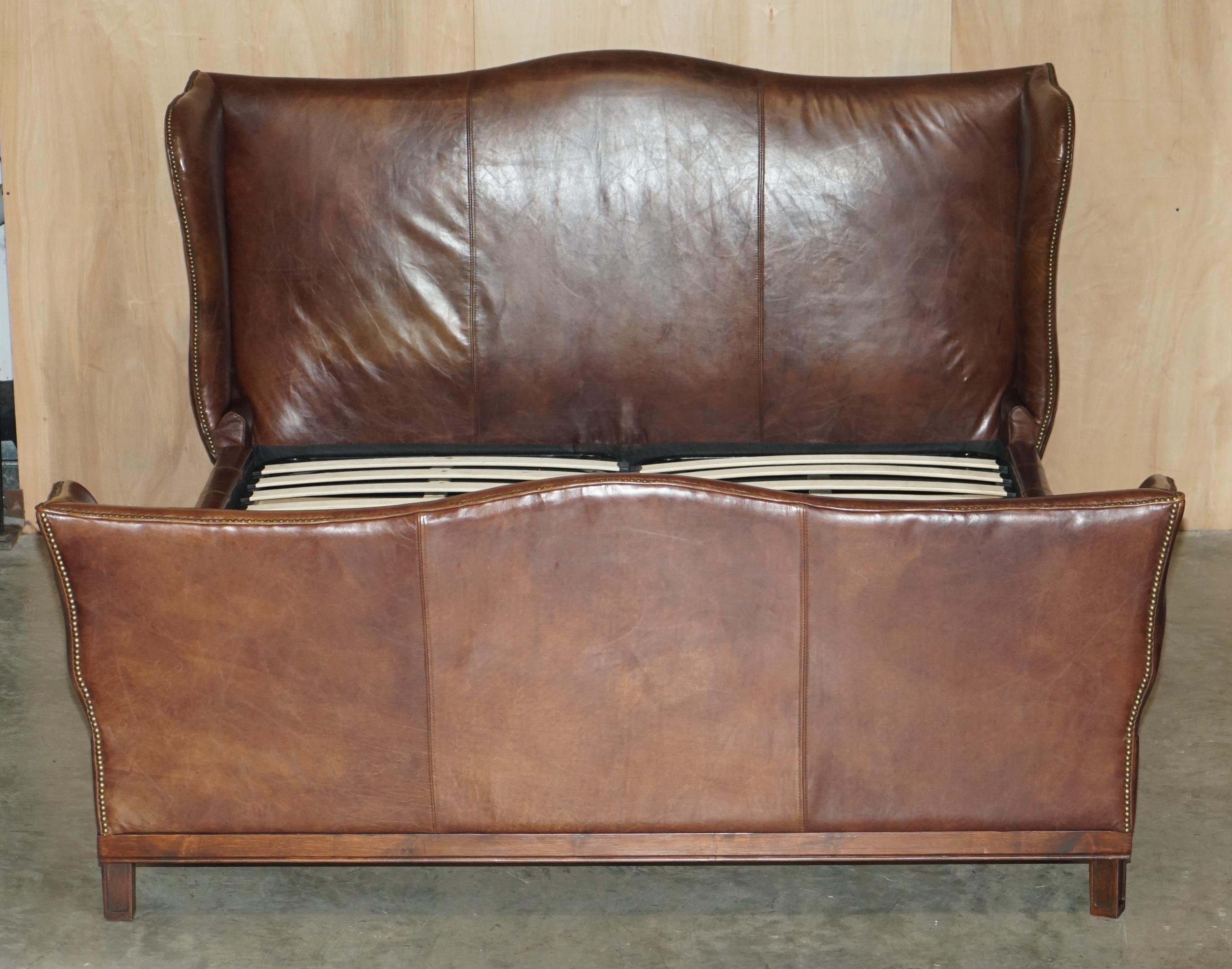 Royal House Antiques

Royal House Antiques is delighted to offer for sale this lovely, very rare hand dyed heritage brown leather wingback super king size bed frame

Please note the delivery fee listed is just a guide, it covers within the M25 only