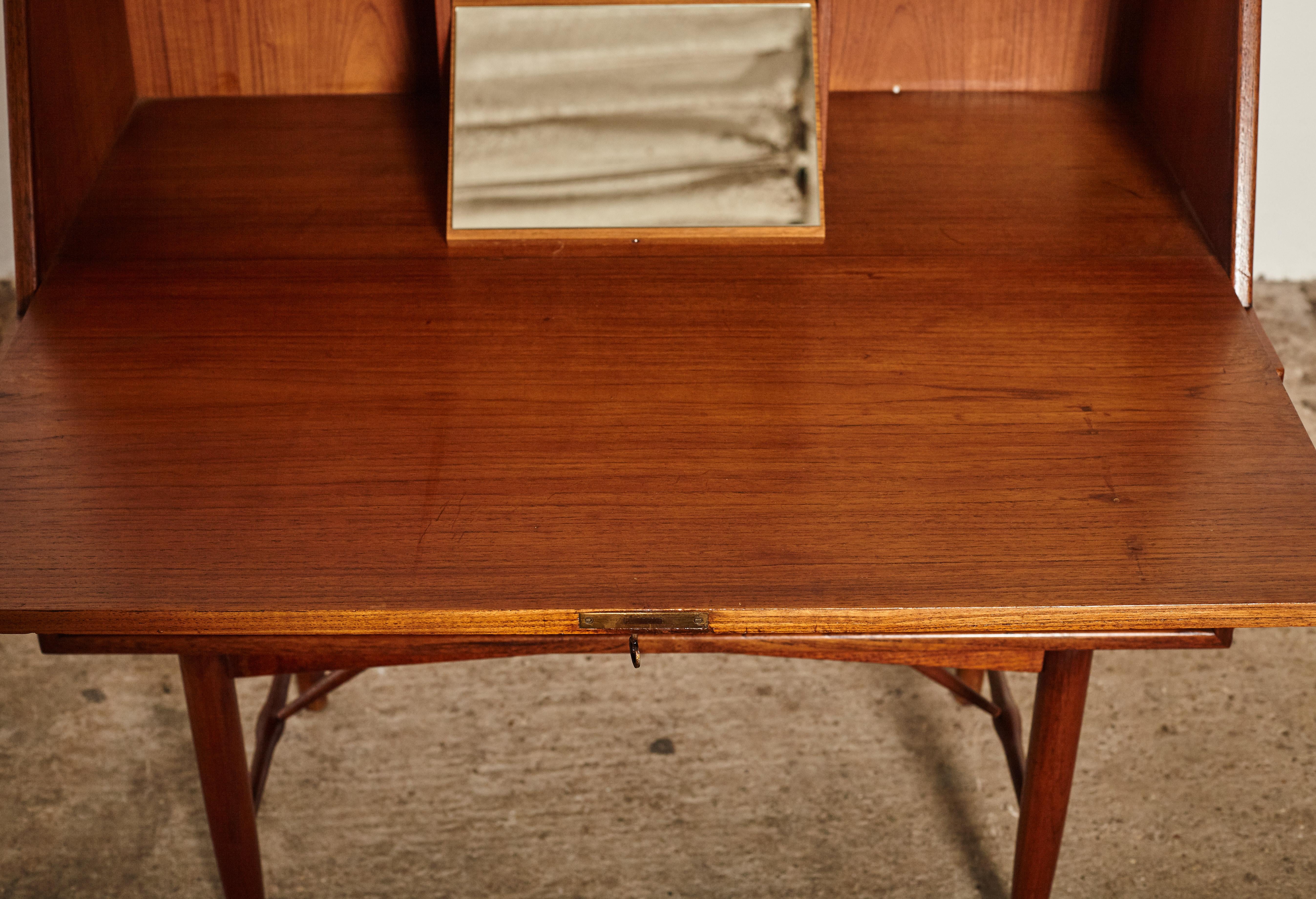 Very Rare Ib Kofod Larsen Secretary Desk / Bureau, PA Pedersen, 1954, Denmark 3